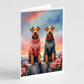 Two Hearts Greeting Cards  - Size: 5X7 | Pack Of: 8 | Collection name: Two hearts