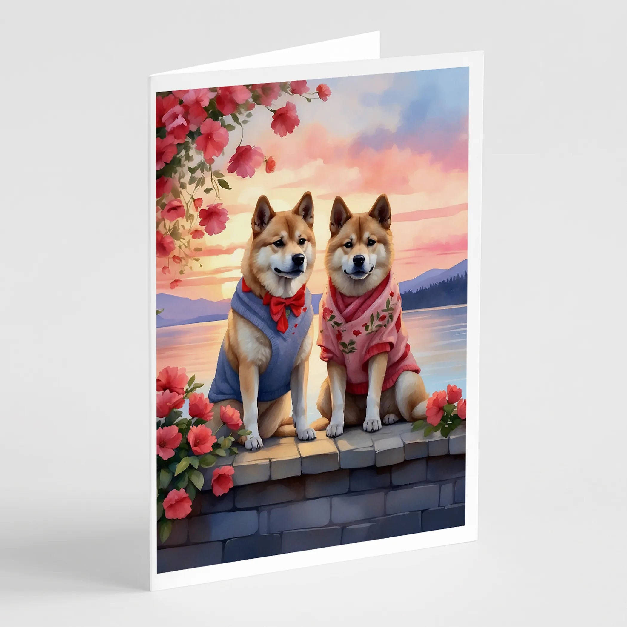 Two Hearts Greeting Cards  - Size: 5X7 | Pack Of: 8 | Collection name: Two hearts