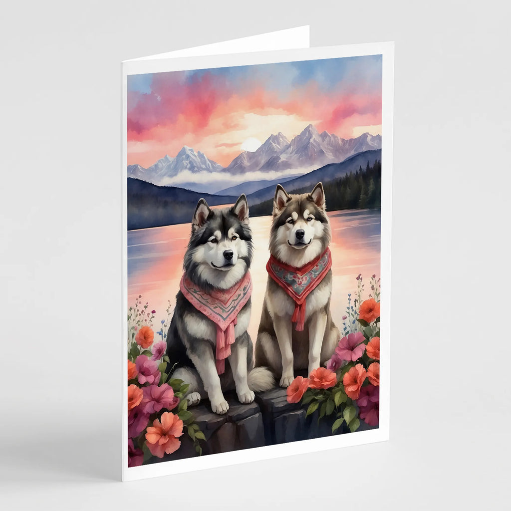 Two Hearts Greeting Cards  - Size: 5X7 | Pack Of: 8 | Collection name: Two hearts