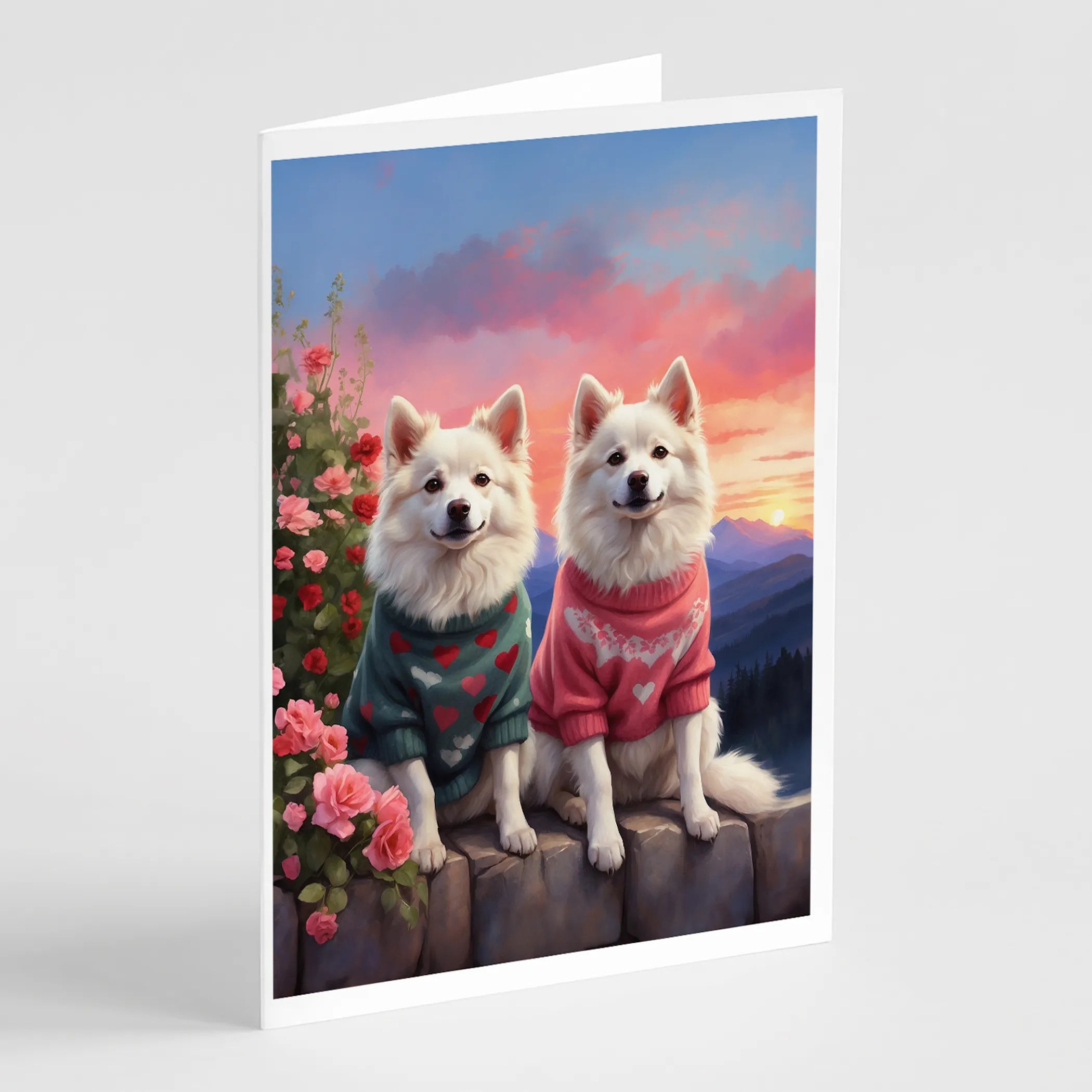 Two Hearts Greeting Cards  - Size: 5X7 | Pack Of: 8 | Collection name: Two hearts