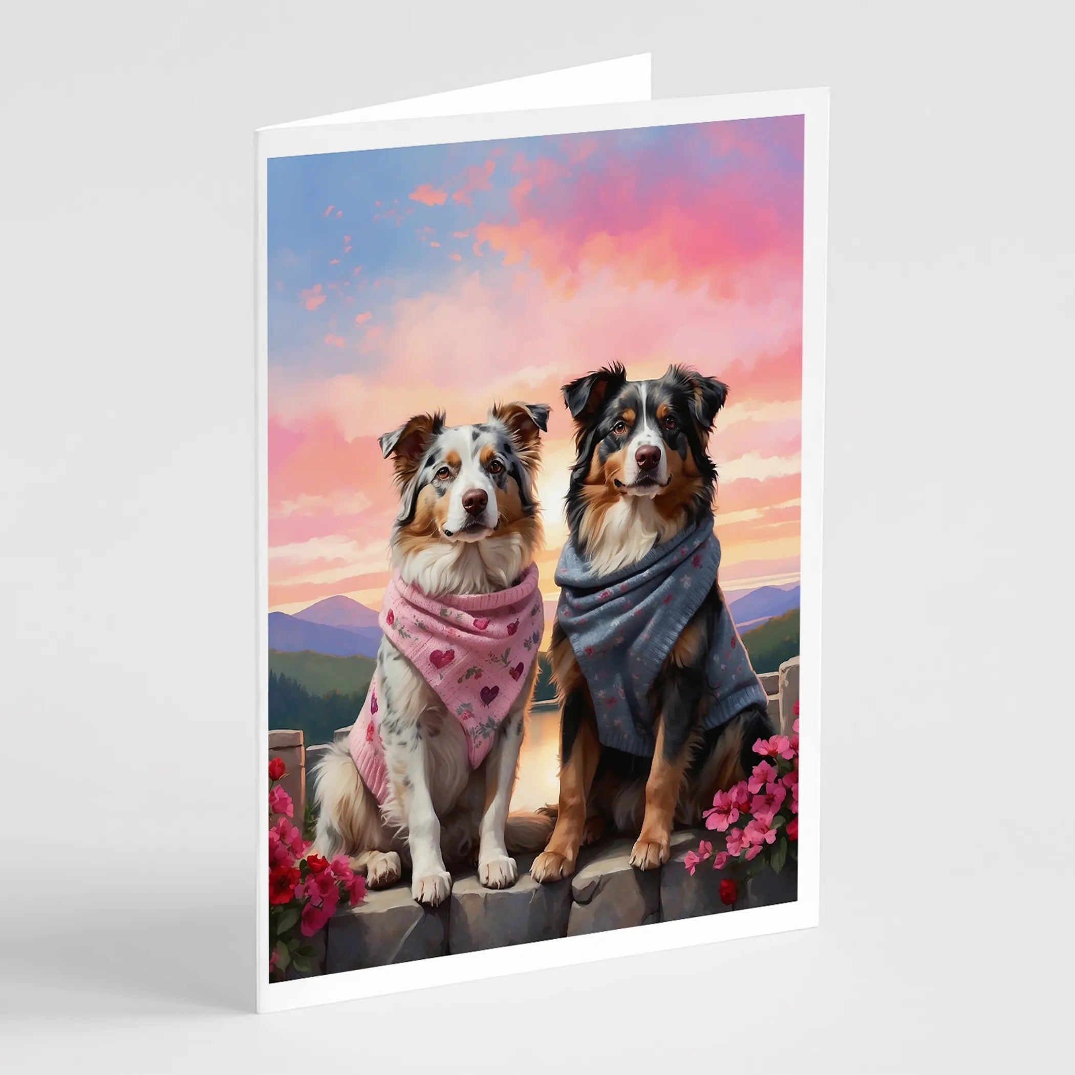 Two Hearts Greeting Cards  - Size: 5X7 | Pack Of: 8 | Collection name: Two hearts