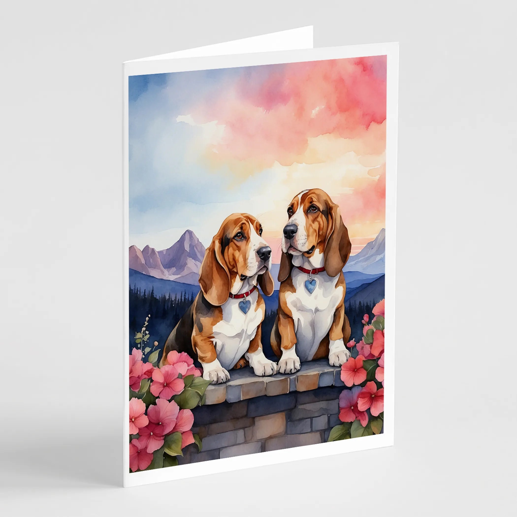 Two Hearts Greeting Cards  - Size: 5X7 | Pack Of: 8 | Collection name: Two hearts