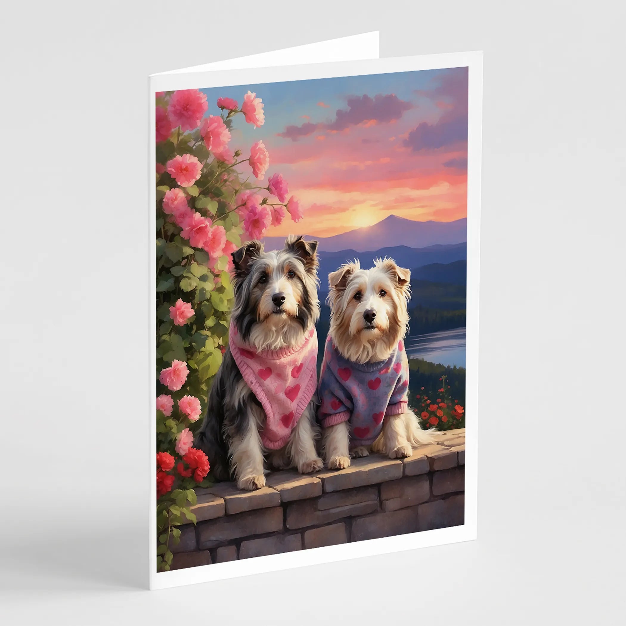 Two Hearts Greeting Cards  - Size: 5X7 | Pack Of: 8 | Collection name: Two hearts