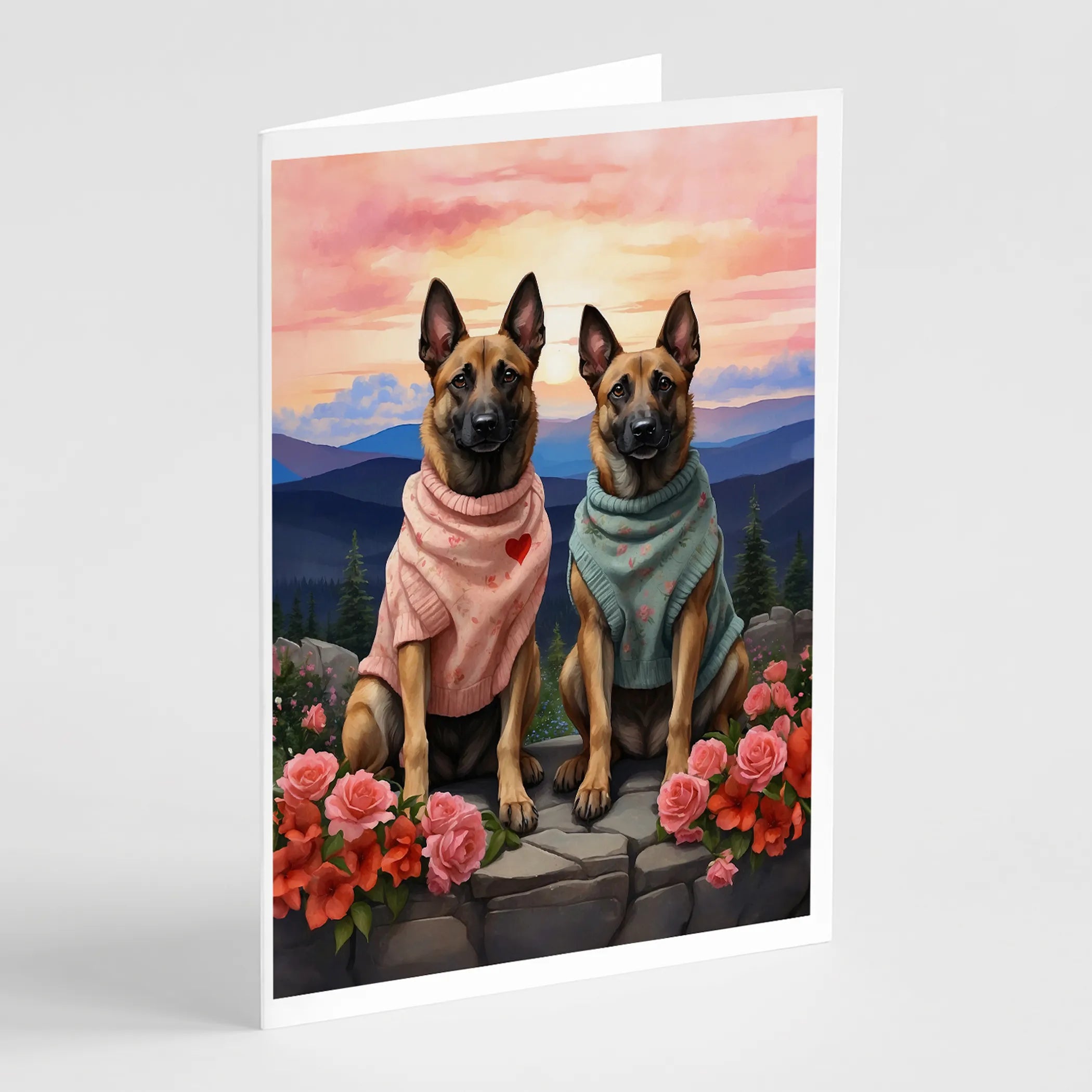 Two Hearts Greeting Cards  - Size: 5X7 | Pack Of: 8 | Collection name: Two hearts