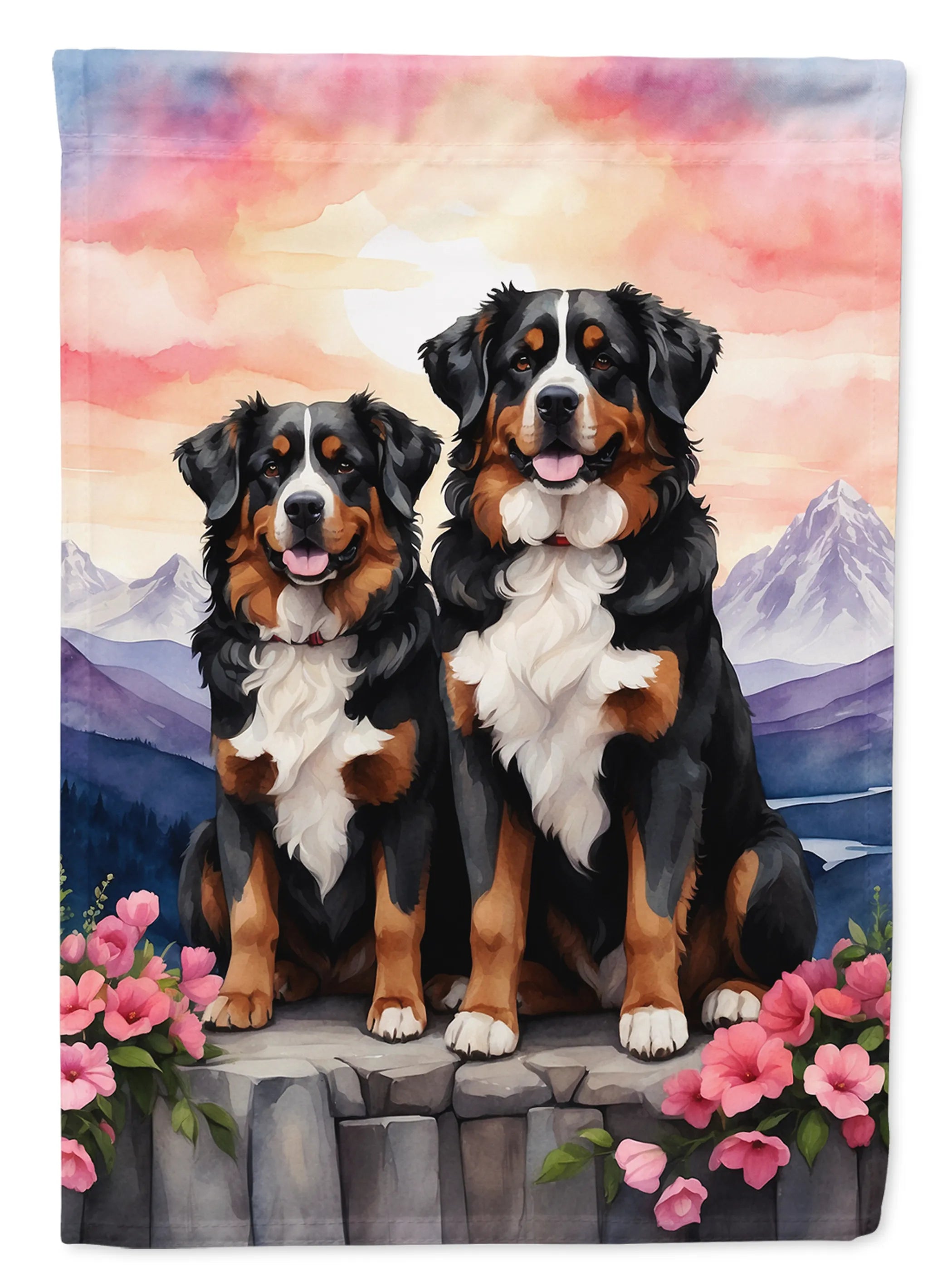 Two Hearts Decorative Flag - Size: GARDEN SIZE | Pack Of: 1 | Collection name: Two hearts