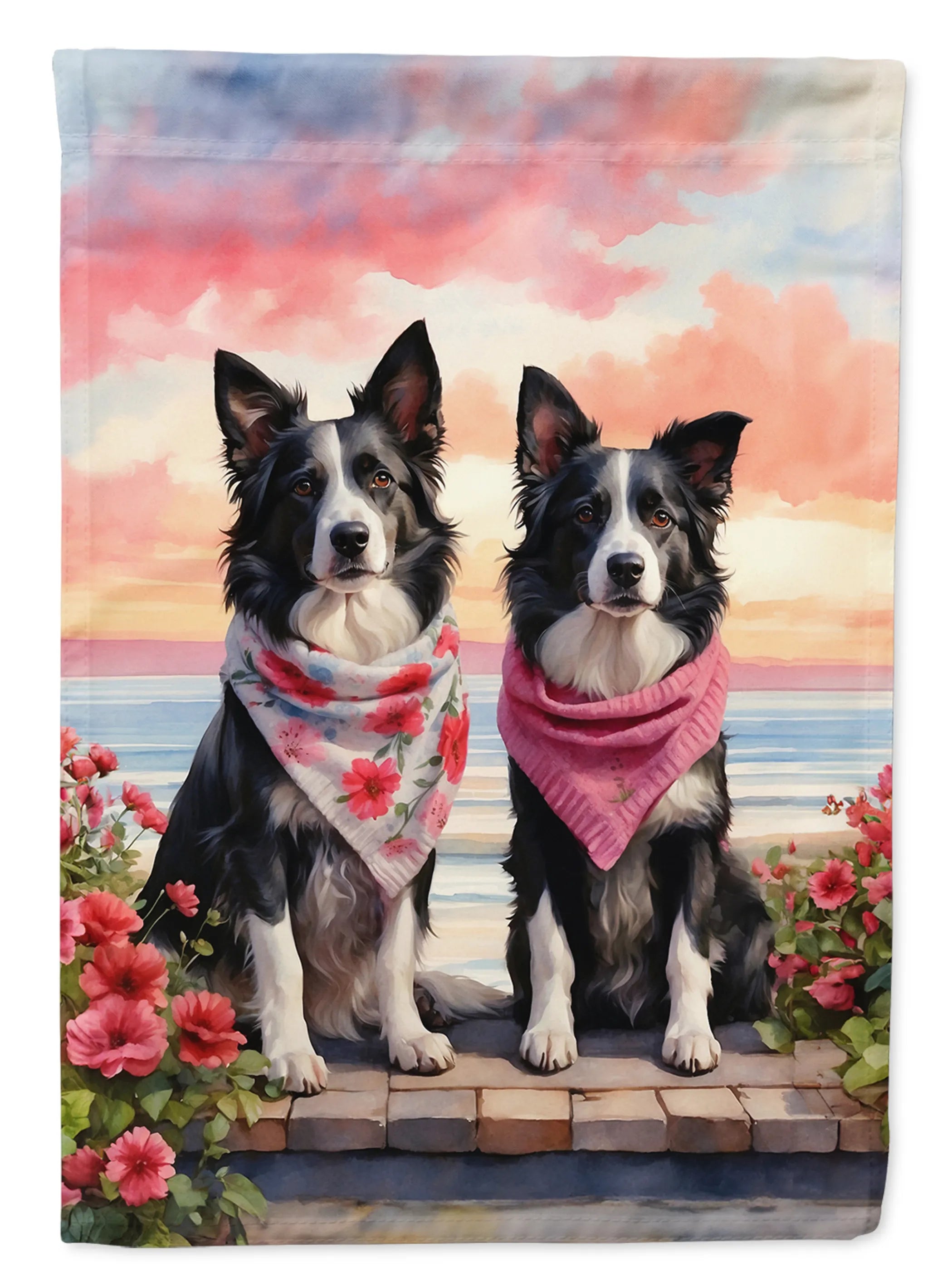 Two Hearts Decorative Flag - Size: GARDEN SIZE | Pack Of: 1 | Collection name: Two hearts