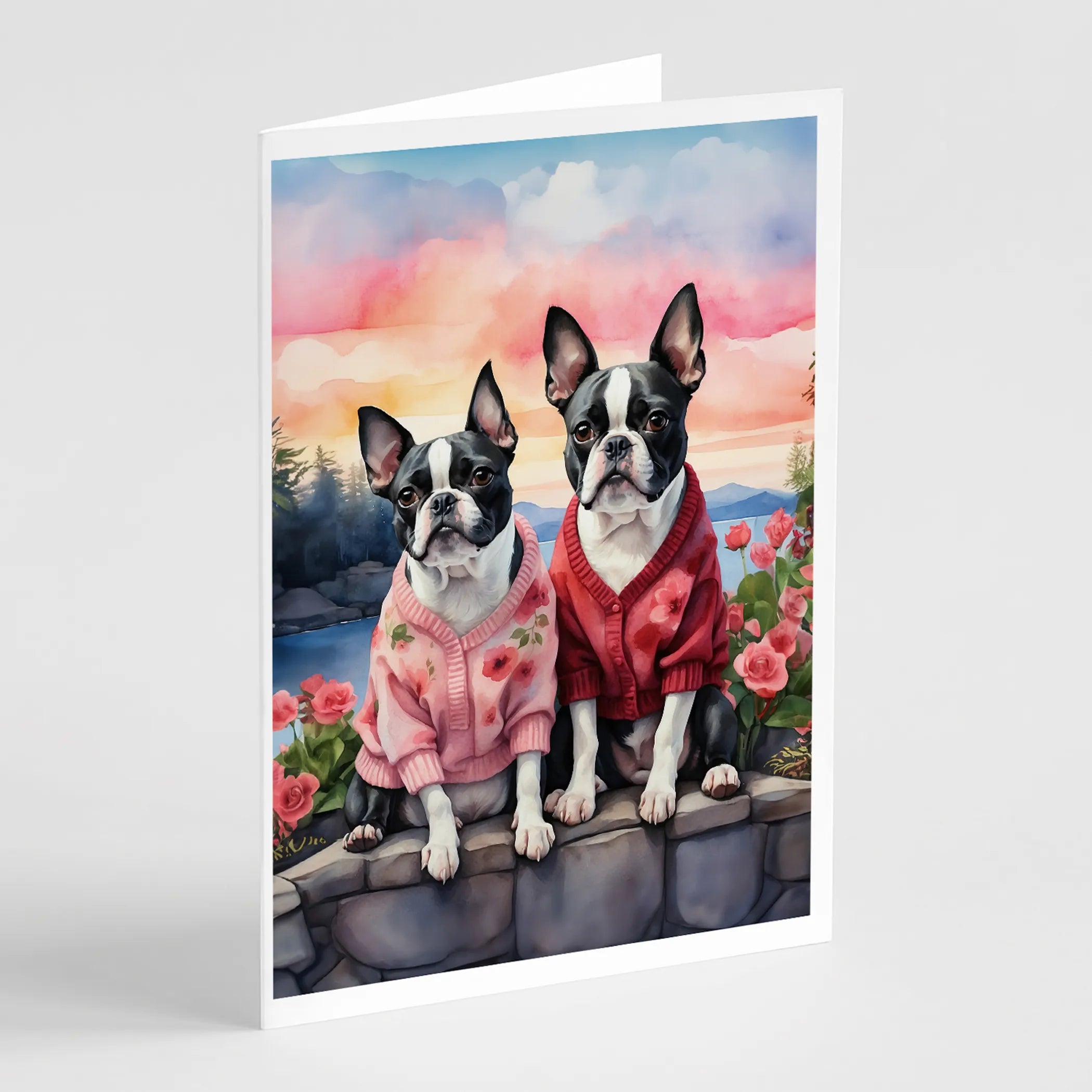 Two Hearts Greeting Cards  - Size: 5X7 | Pack Of: 8 | Collection name: Two hearts