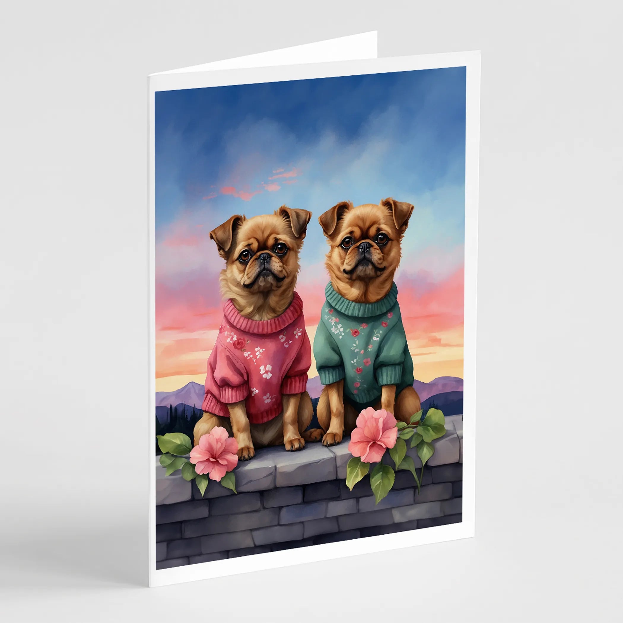 Two Hearts Greeting Cards  - Size: 5X7 | Pack Of: 8 | Collection name: Two hearts