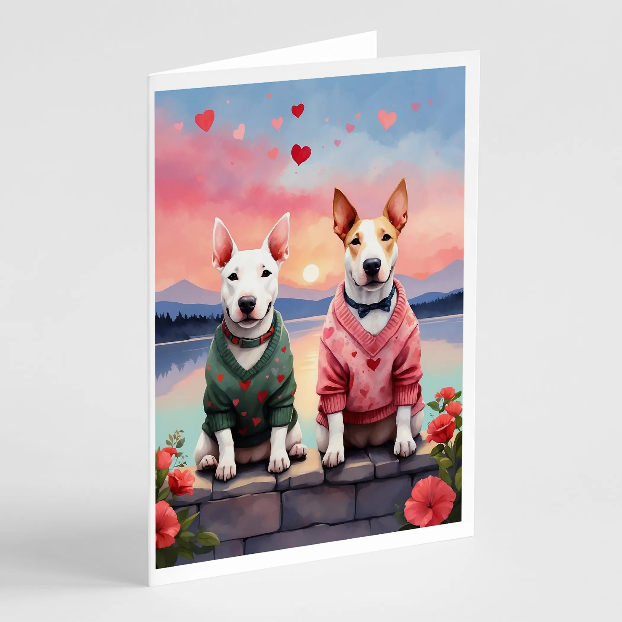 Two Hearts Greeting Cards  - Size: 5X7 | Pack Of: 8 | Collection name: Two hearts