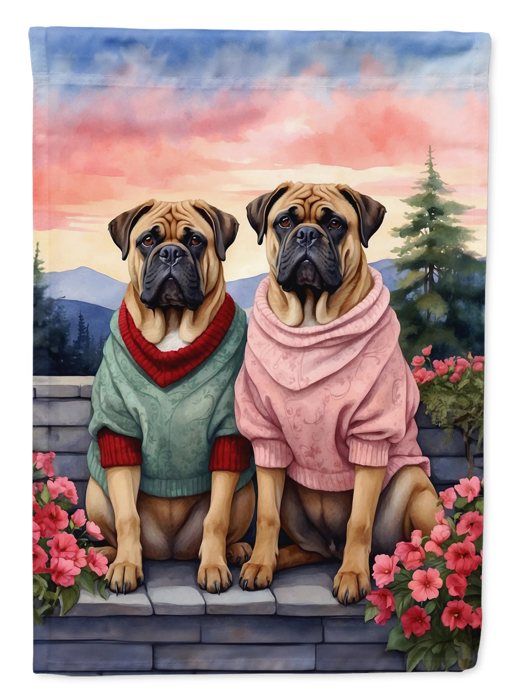 Two Hearts Decorative Flag - Size: GARDEN SIZE | Pack Of: 1 | Collection name: Two hearts