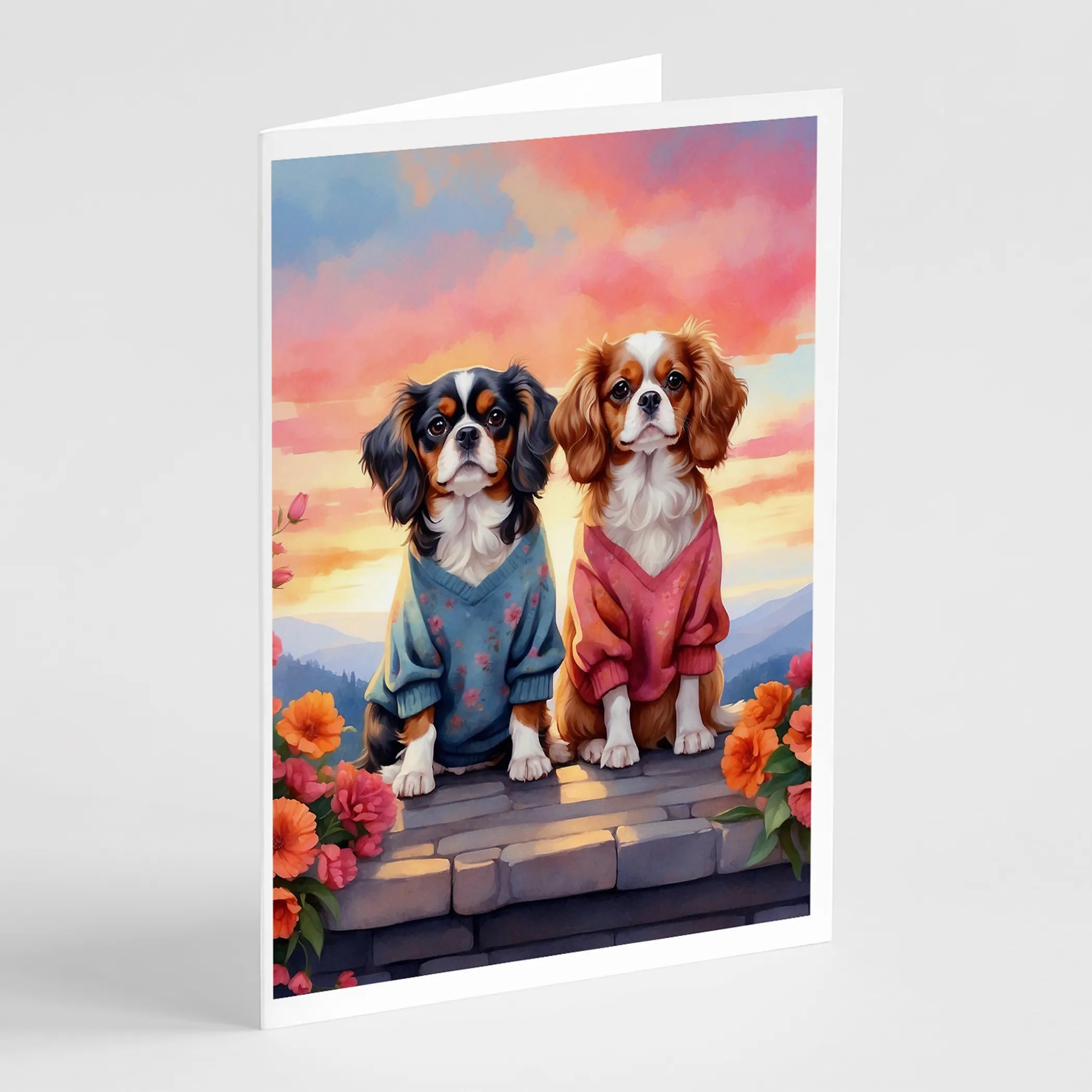 Two Hearts Greeting Cards  - Size: 5X7 | Pack Of: 8 | Collection name: Two hearts