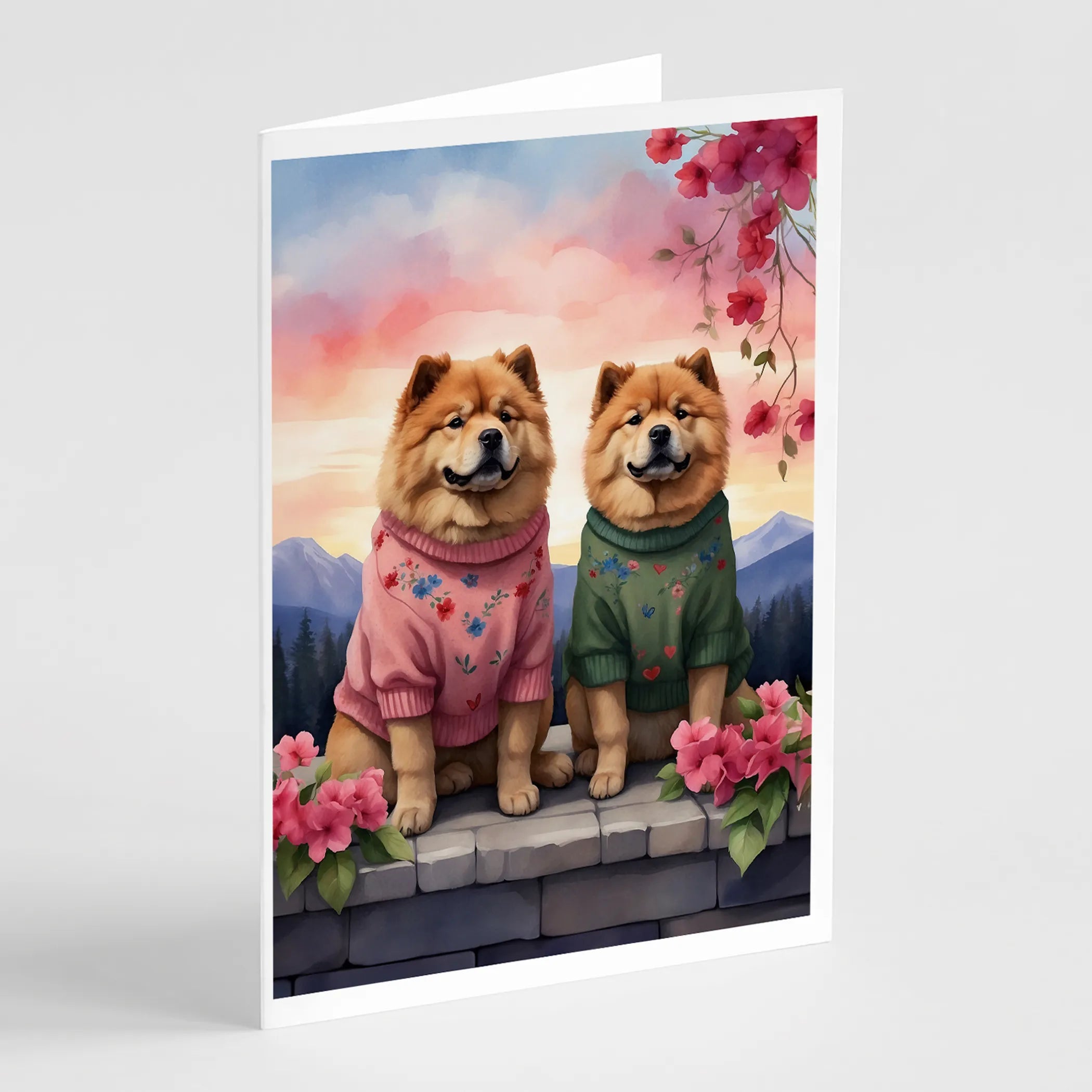 Two Hearts Greeting Cards  - Size: 5X7 | Pack Of: 8 | Collection name: Two hearts