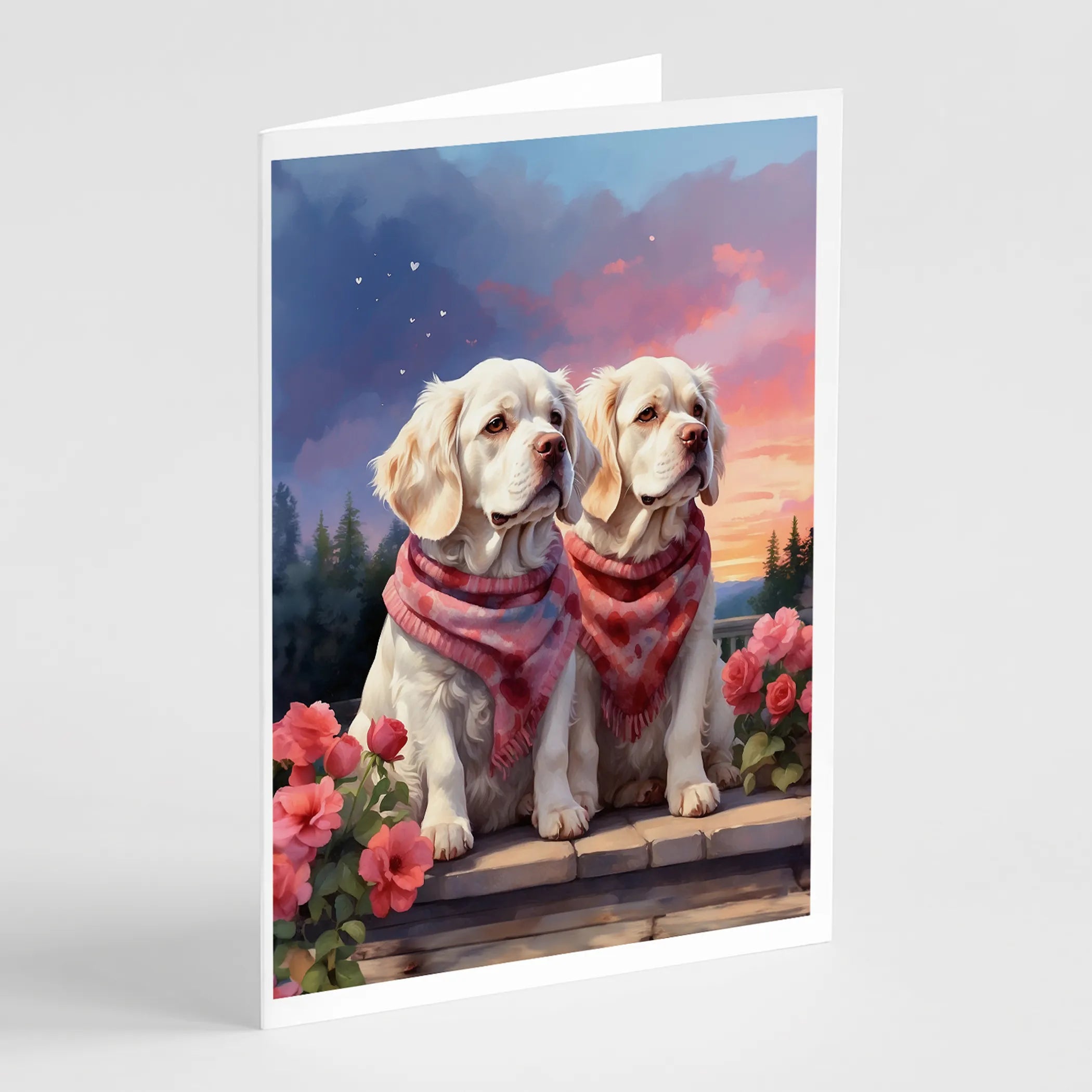 Two Hearts Greeting Cards  - Size: 5X7 | Pack Of: 8 | Collection name: Two hearts