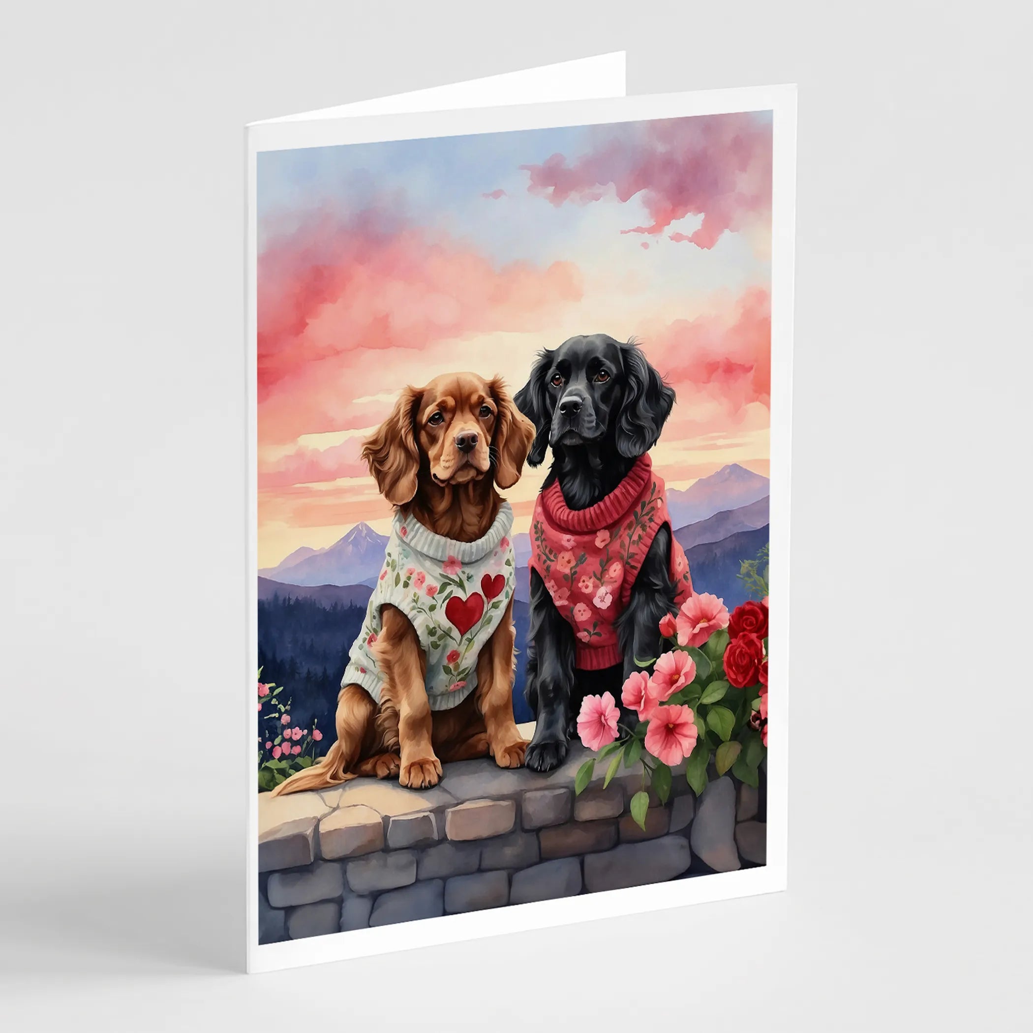 Two Hearts Greeting Cards  - Size: 5X7 | Pack Of: 8 | Collection name: Two hearts