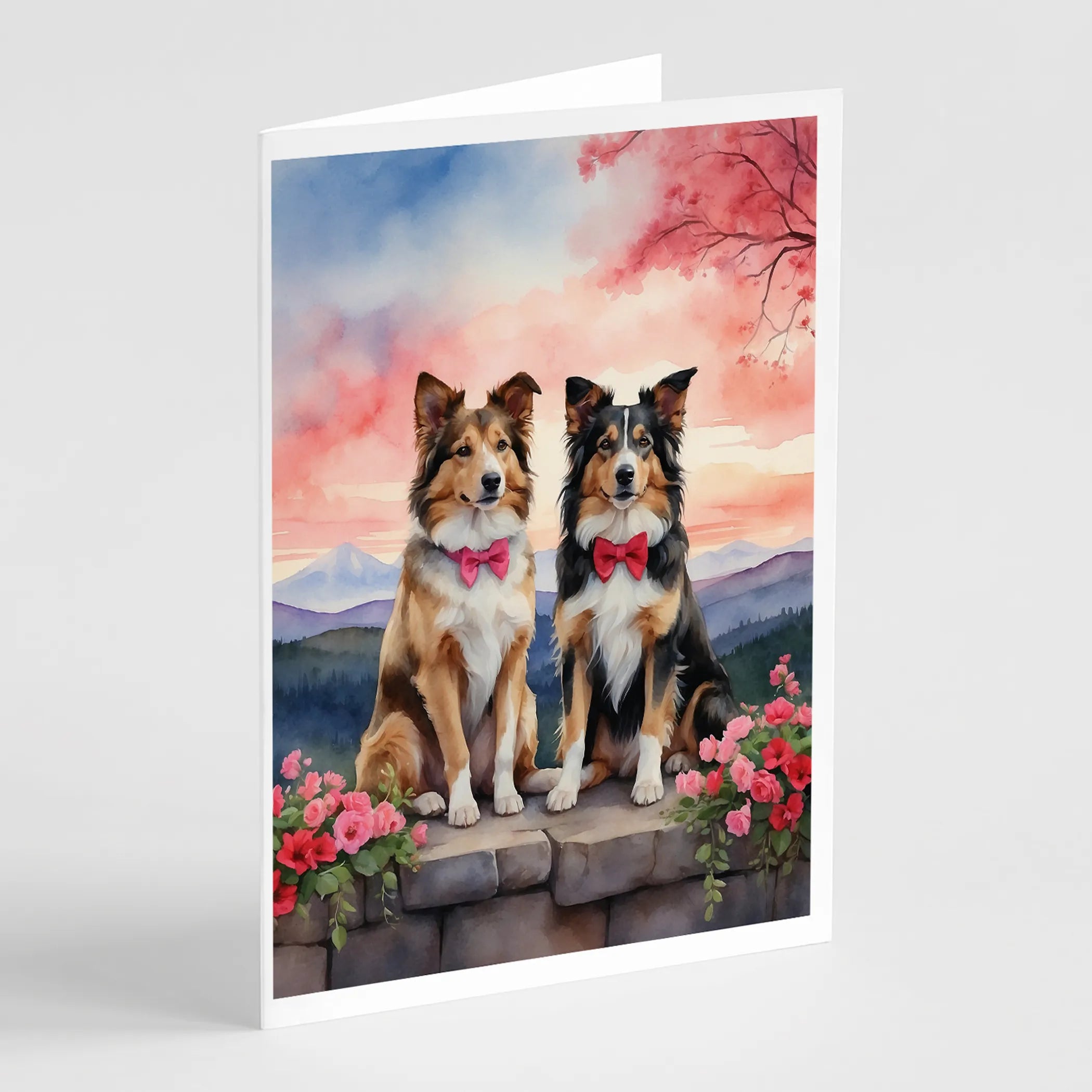Two Hearts Greeting Cards  - Size: 5X7 | Pack Of: 8 | Collection name: Two hearts