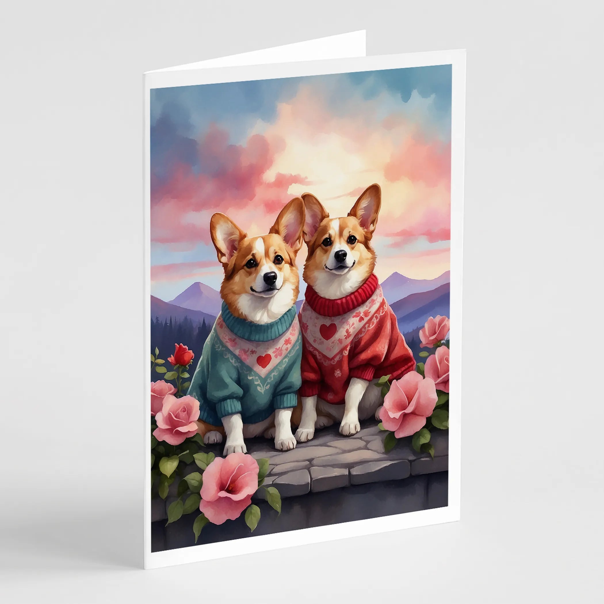 Two Hearts Greeting Cards  - Size: 5X7 | Pack Of: 8 | Collection name: Two hearts