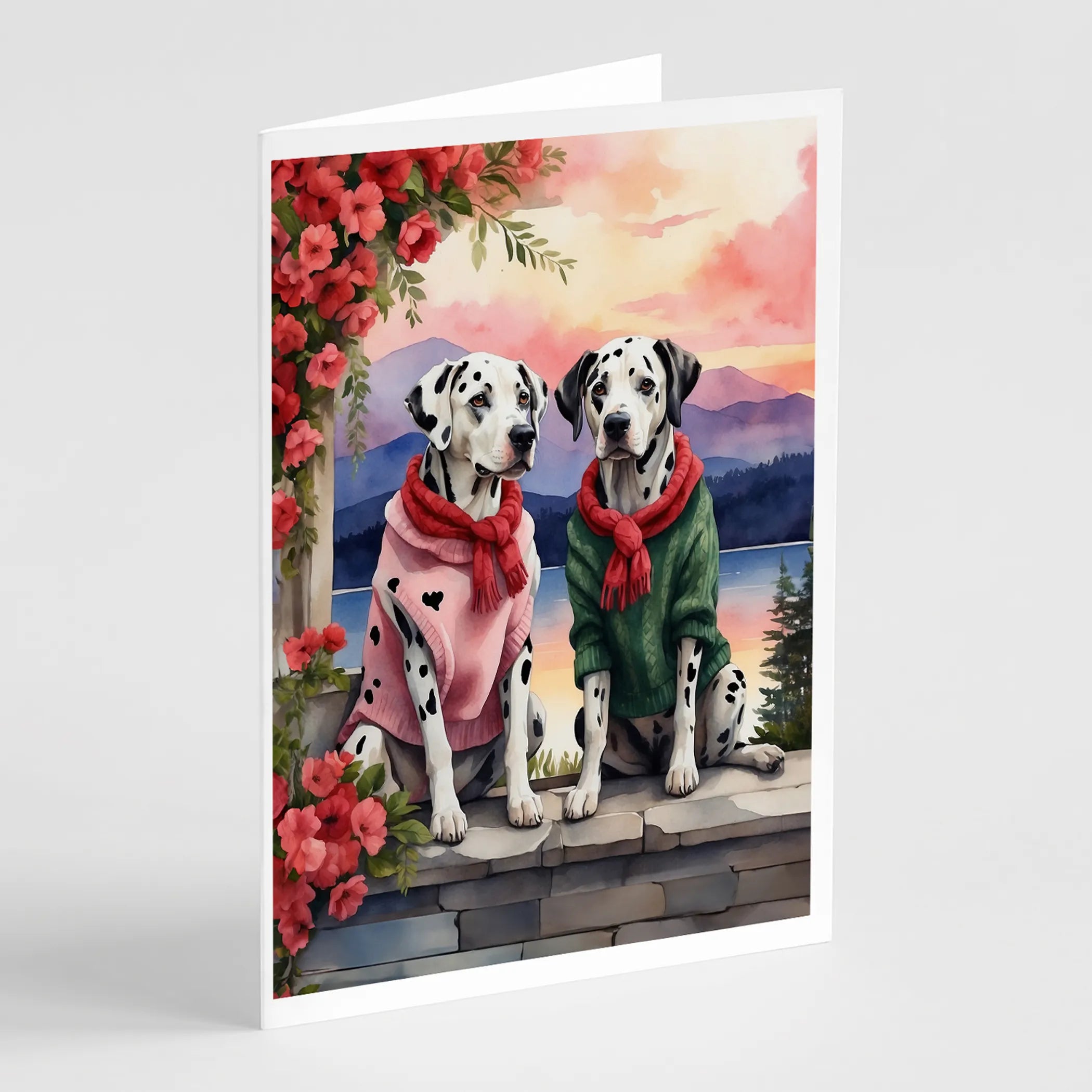 Two Hearts Greeting Cards  - Size: 5X7 | Pack Of: 8 | Collection name: Two hearts