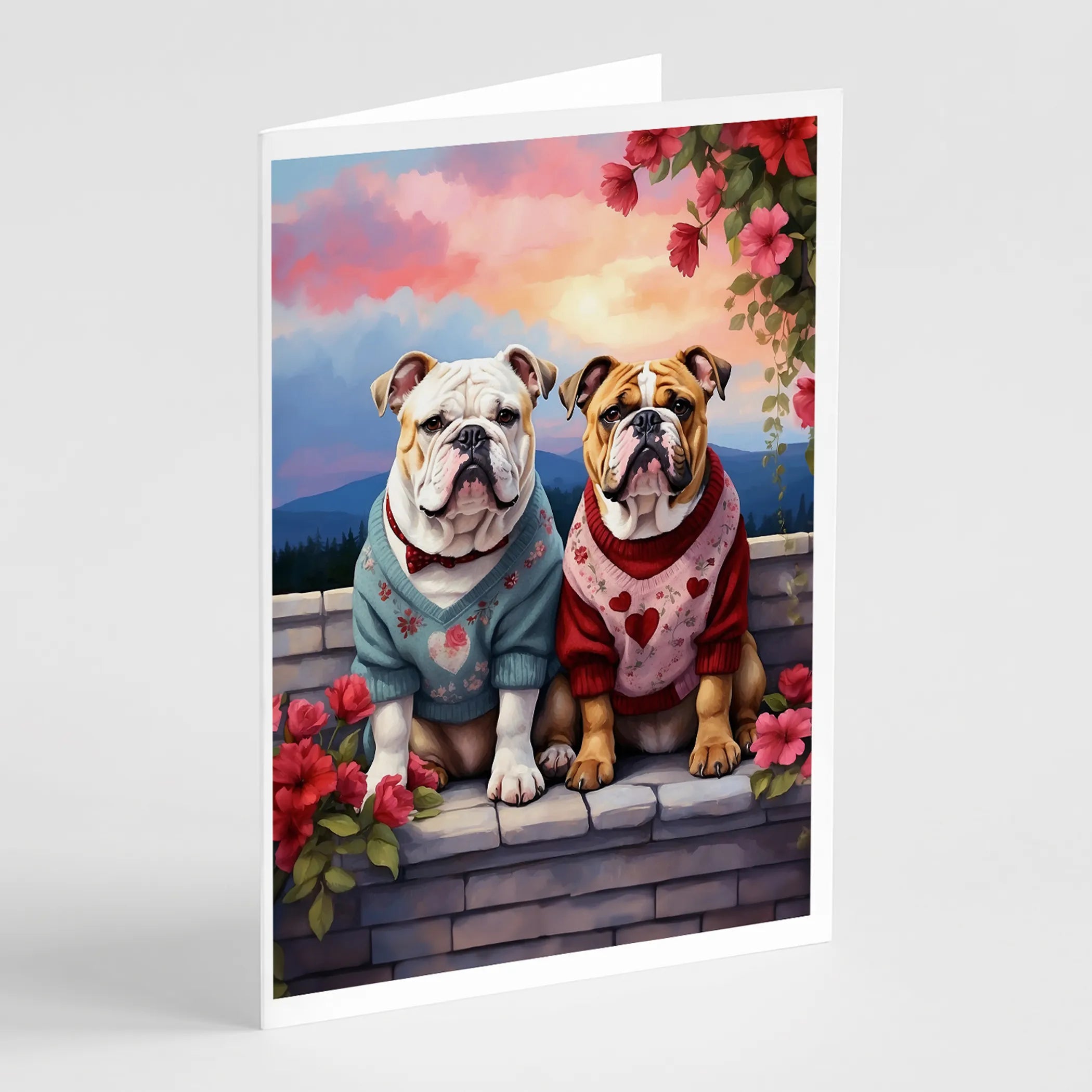 Two Hearts Greeting Cards  - Size: 5X7 | Pack Of: 8 | Collection name: Two hearts