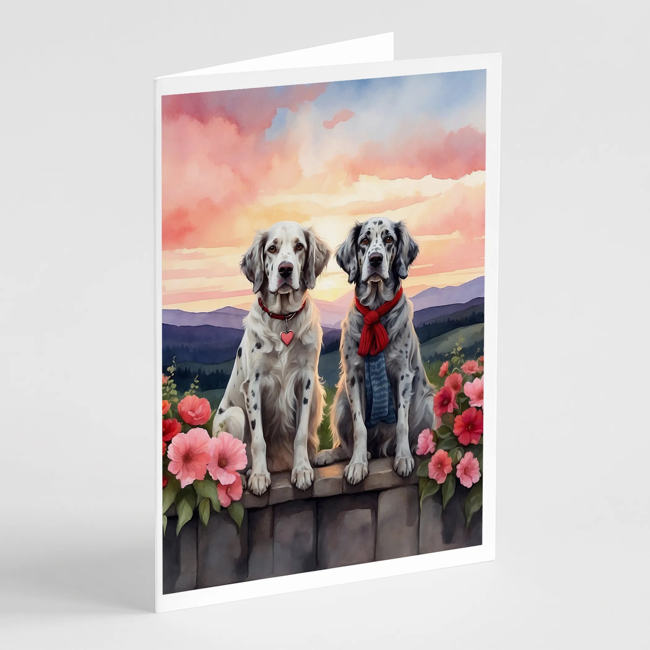 Two Hearts Greeting Cards  - Size: 5X7 | Pack Of: 8 | Collection name: Two hearts