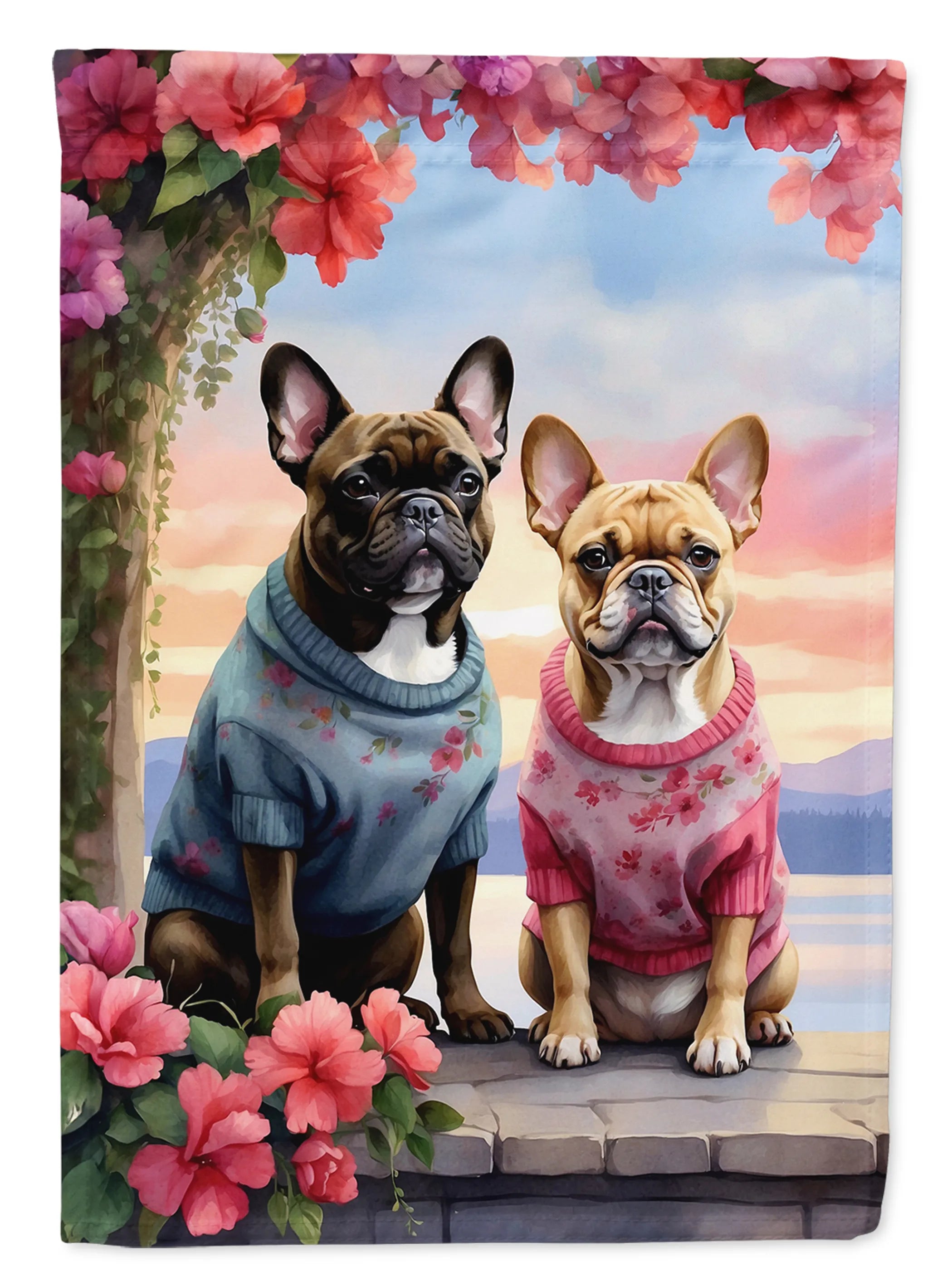 Two Hearts Decorative Flag - Size: GARDEN SIZE | Pack Of: 1 | Collection name: Two hearts