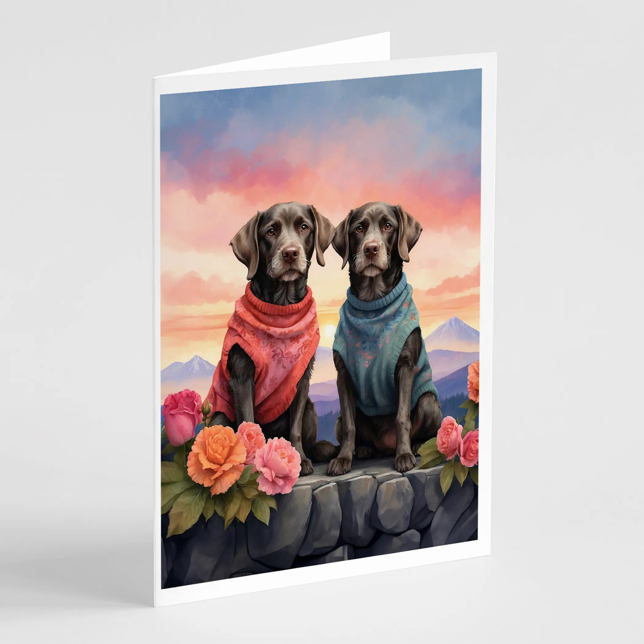 Two Hearts Greeting Cards  - Size: 5X7 | Pack Of: 8 | Collection name: Two hearts