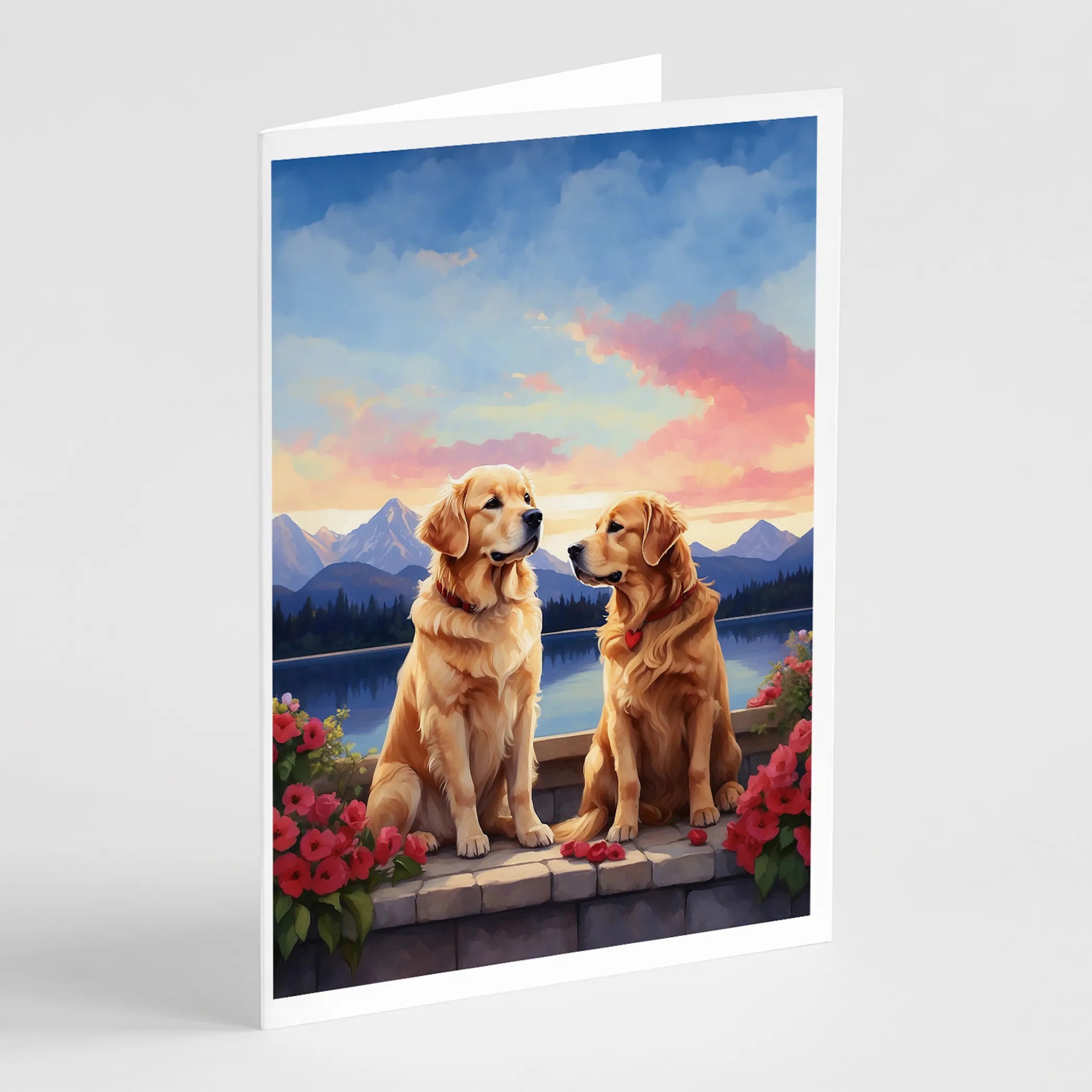 Two Hearts Greeting Cards  - Size: 5X7 | Pack Of: 8 | Collection name: Two hearts