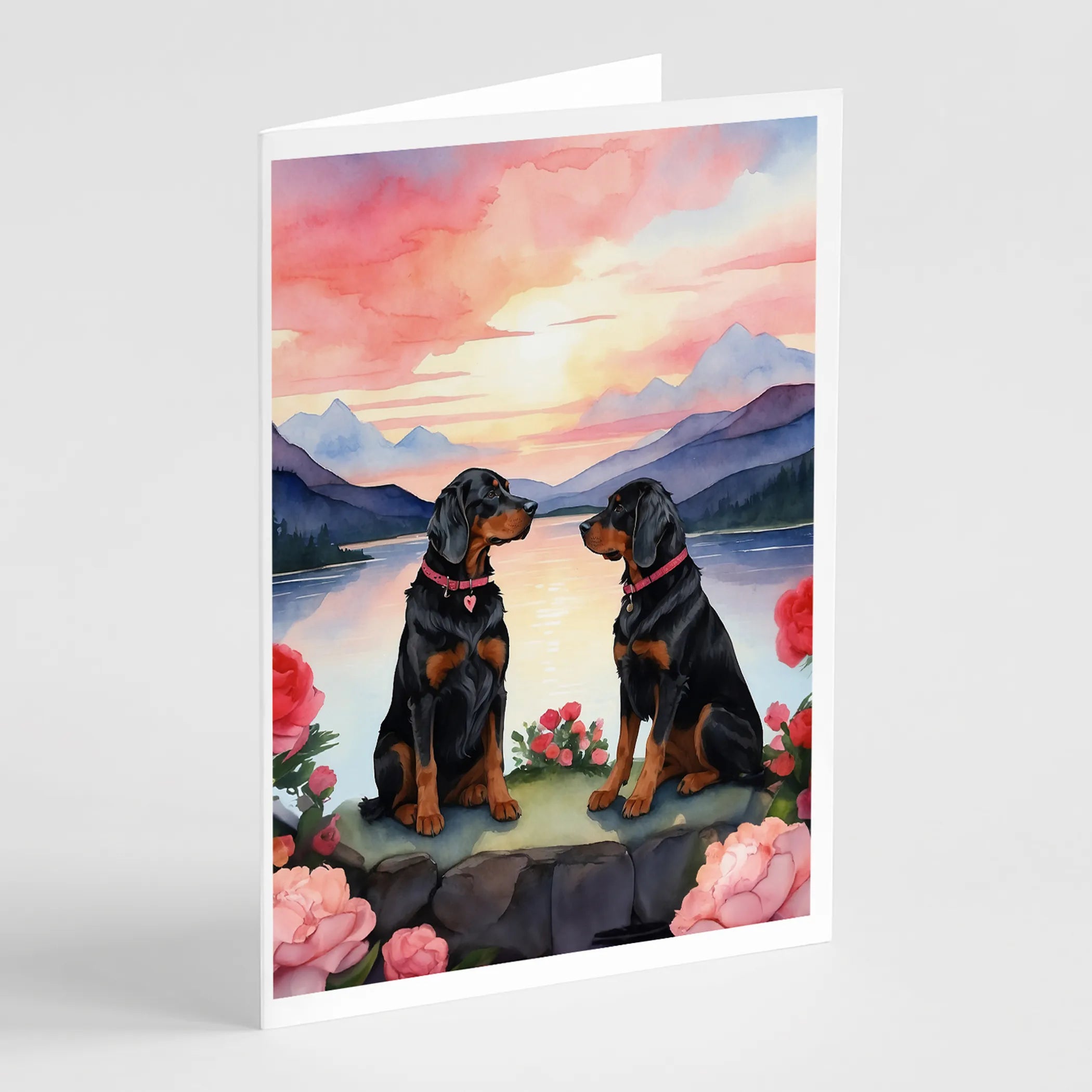 Two Hearts Greeting Cards  - Size: 5X7 | Pack Of: 8 | Collection name: Two hearts