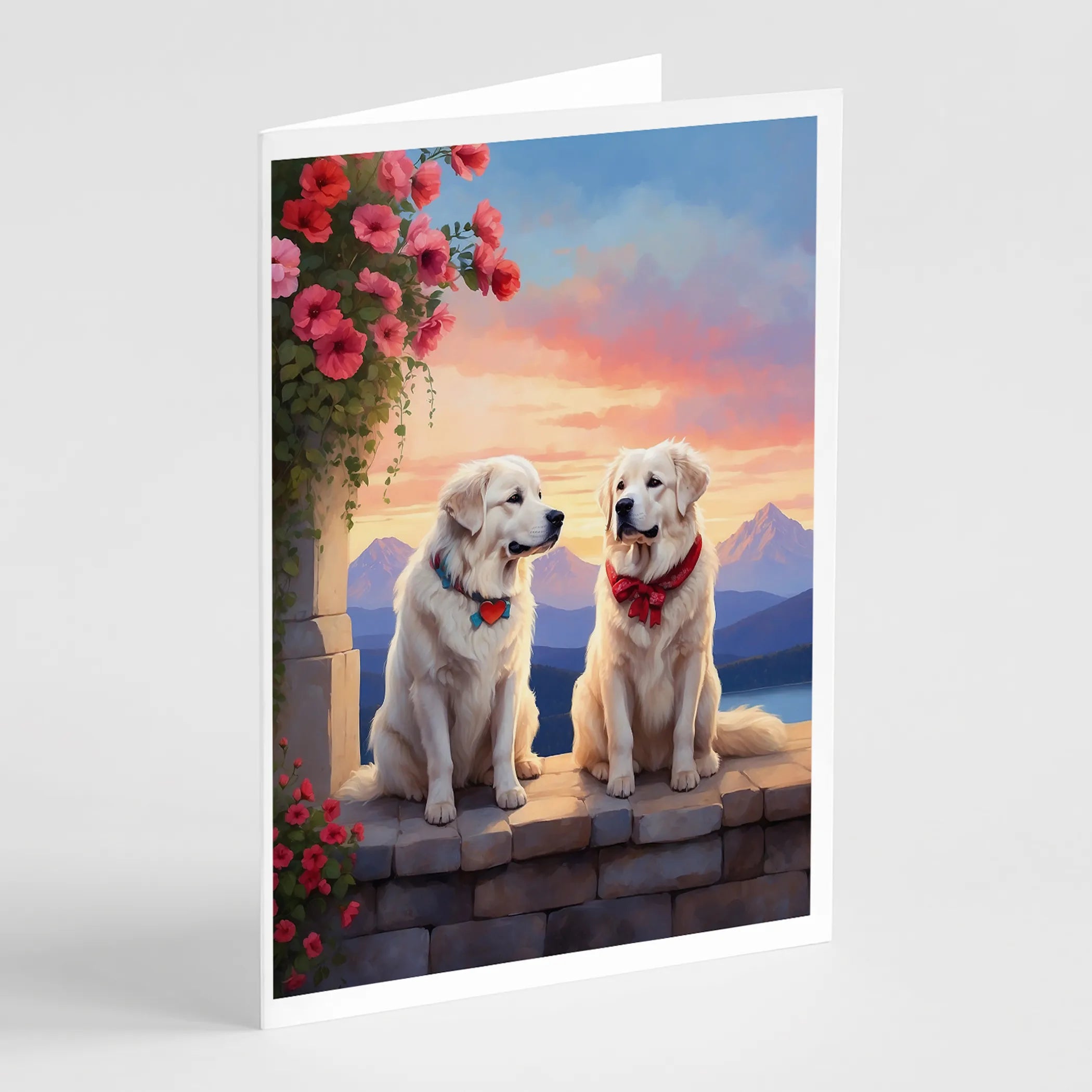 Two Hearts Greeting Cards  - Size: 5X7 | Pack Of: 8 | Collection name: Two hearts