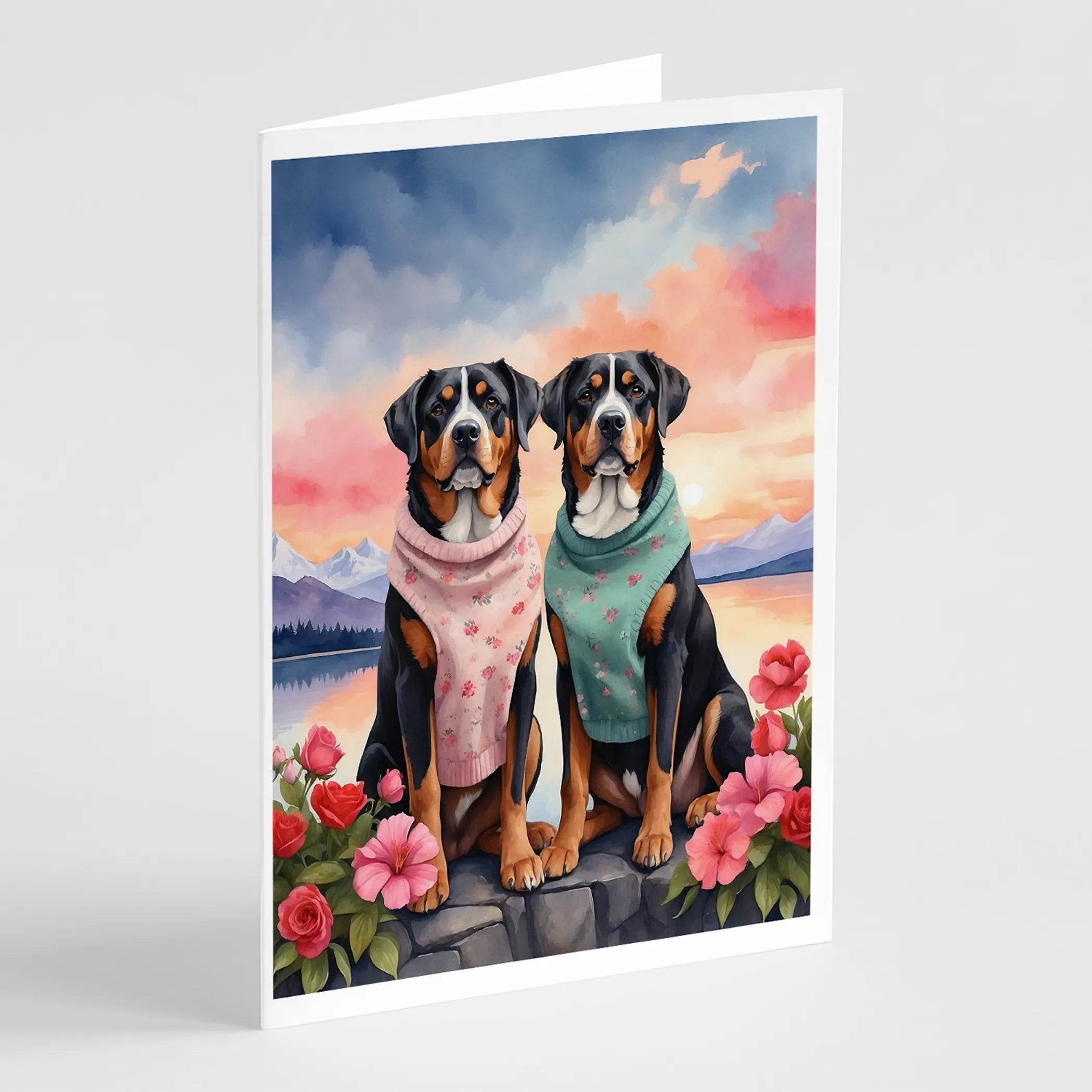 Two Hearts Greeting Cards  - Size: 5X7 | Pack Of: 8 | Collection name: Two hearts