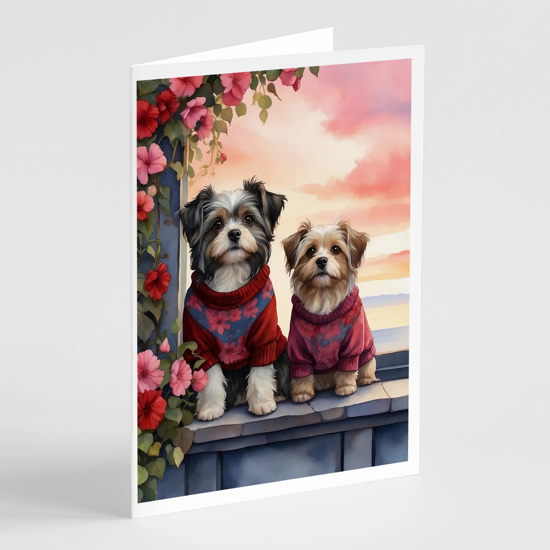 Two Hearts Greeting Cards  - Size: 5X7 | Pack Of: 8 | Collection name: Two hearts