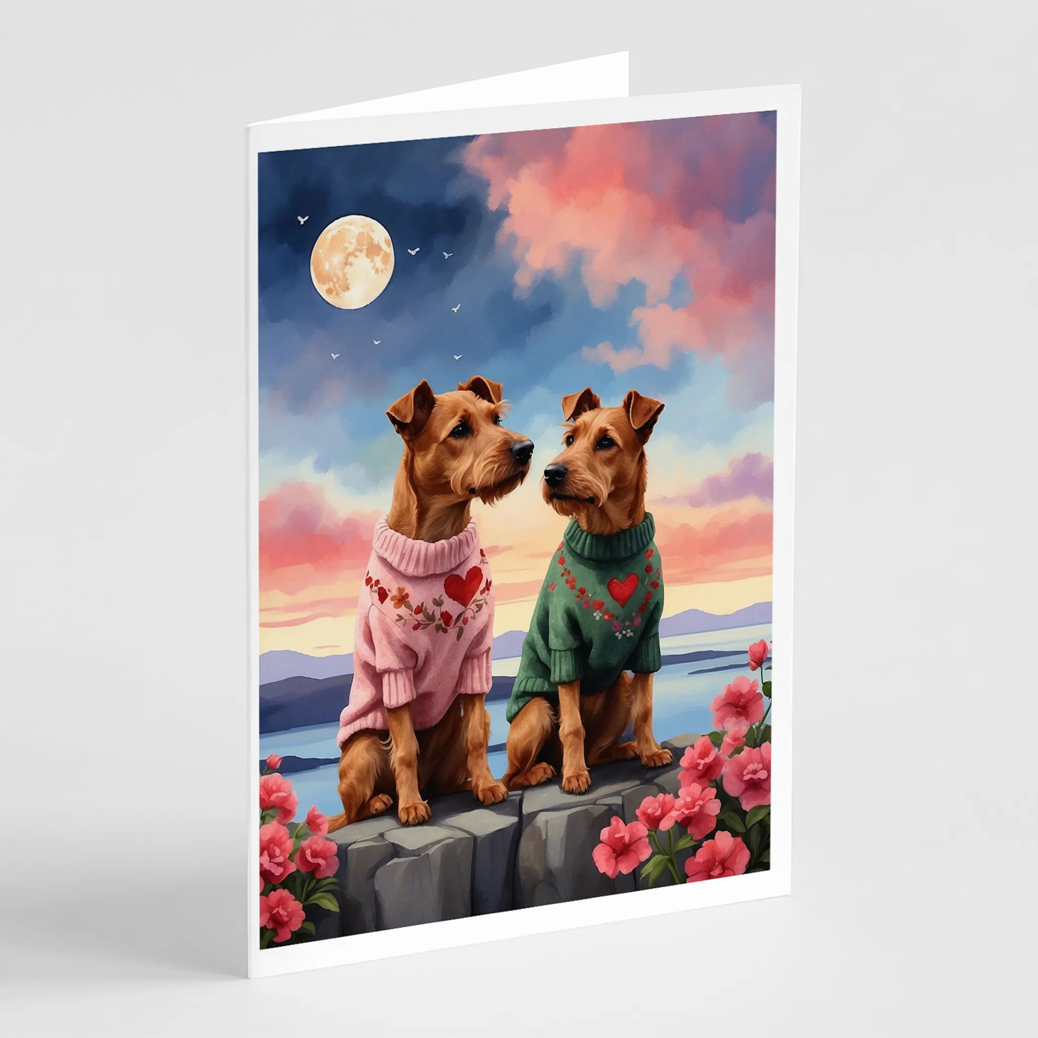 Two Hearts Greeting Cards  - Size: 5X7 | Pack Of: 8 | Collection name: Two hearts