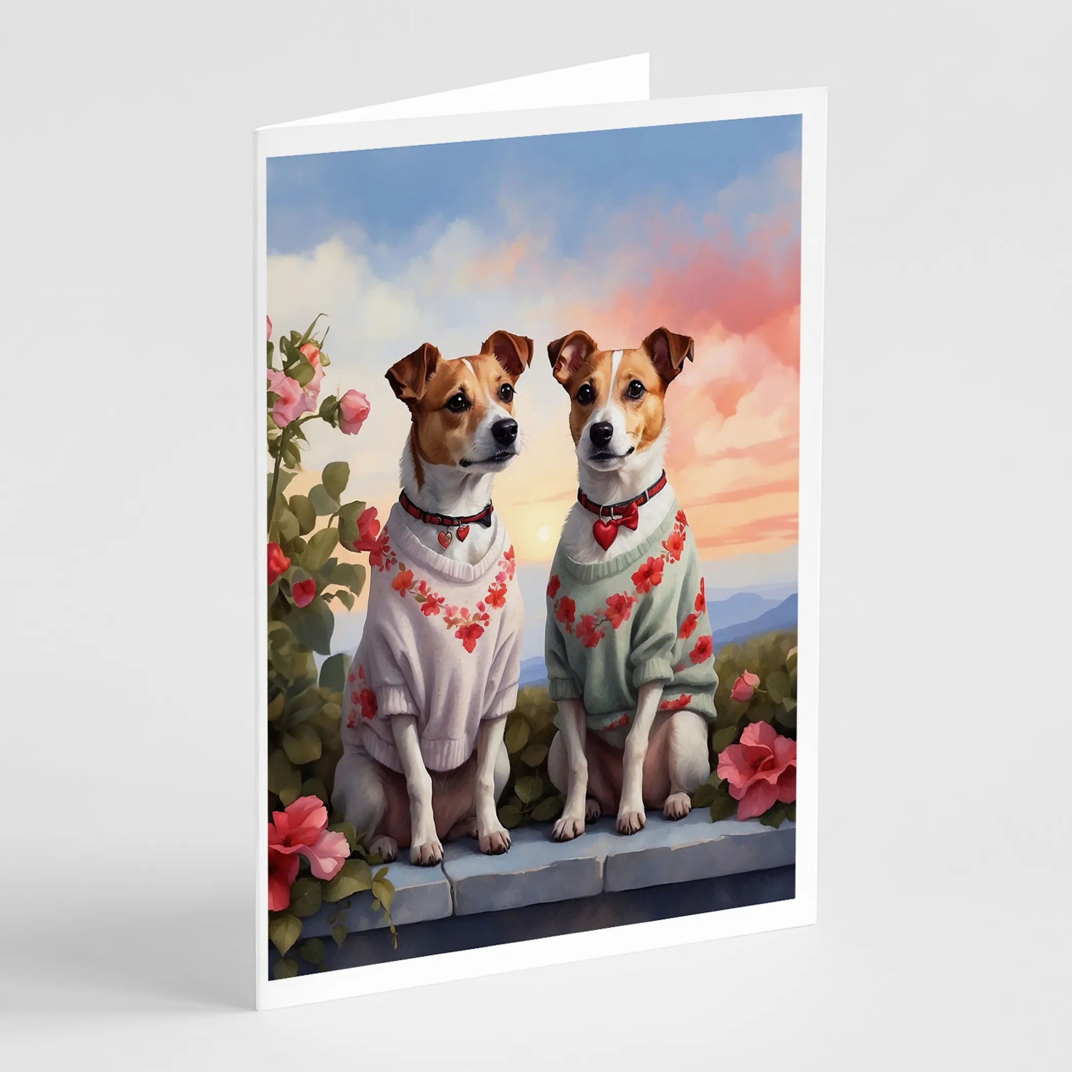 Two Hearts Greeting Cards  - Size: 5X7 | Pack Of: 8 | Collection name: Two hearts