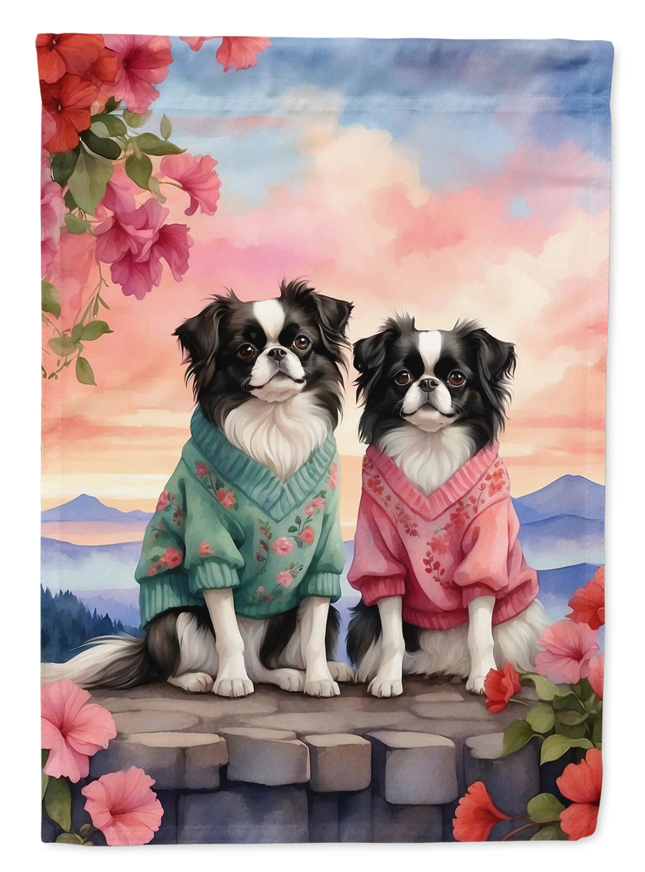 Two Hearts Decorative Flag - Size: GARDEN SIZE | Pack Of: 1 | Collection name: Two hearts