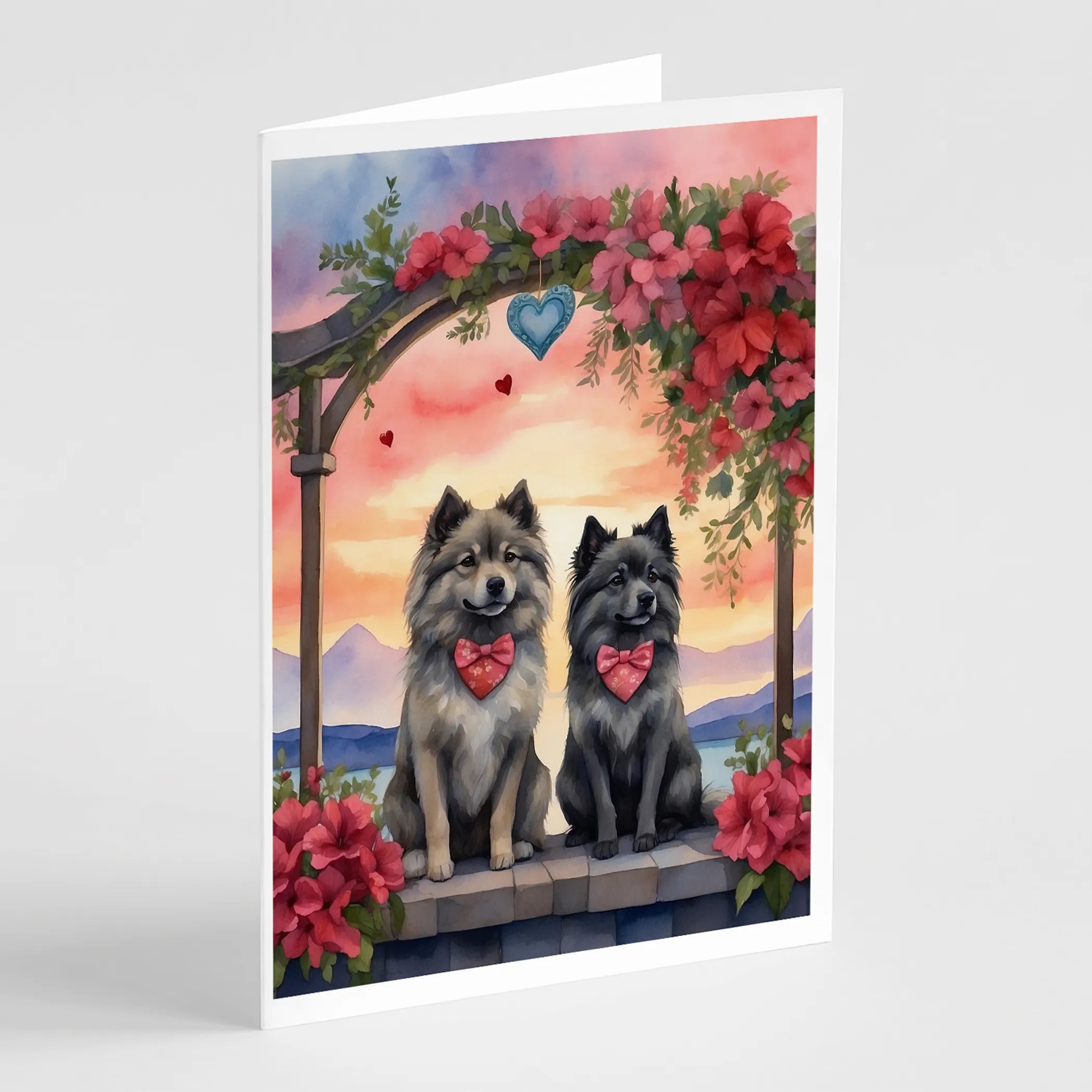 Two Hearts Greeting Cards  - Size: 5X7 | Pack Of: 8 | Collection name: Two hearts