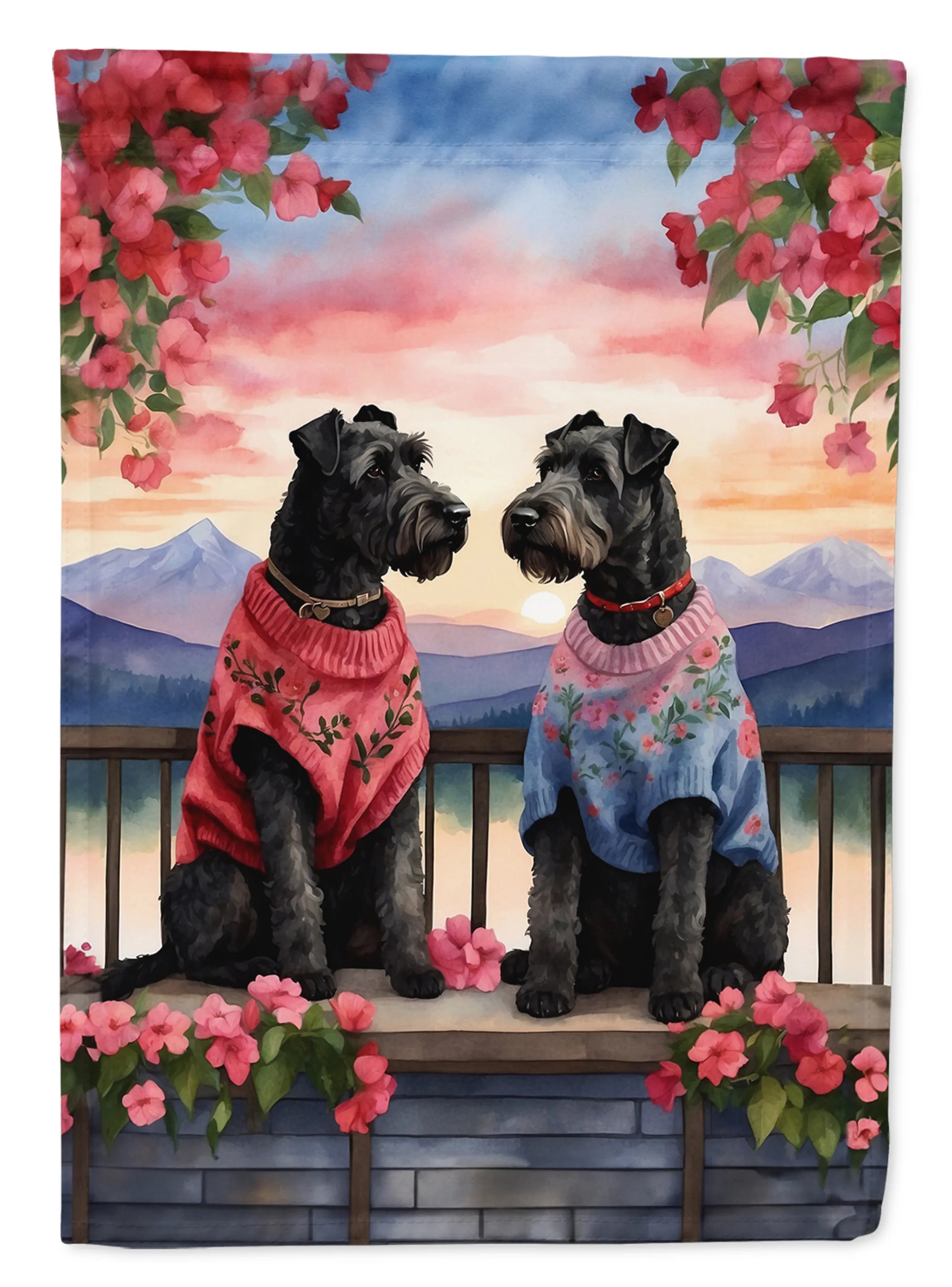 Two Hearts Decorative Flag - Size: GARDEN SIZE | Pack Of: 1 | Collection name: Two hearts
