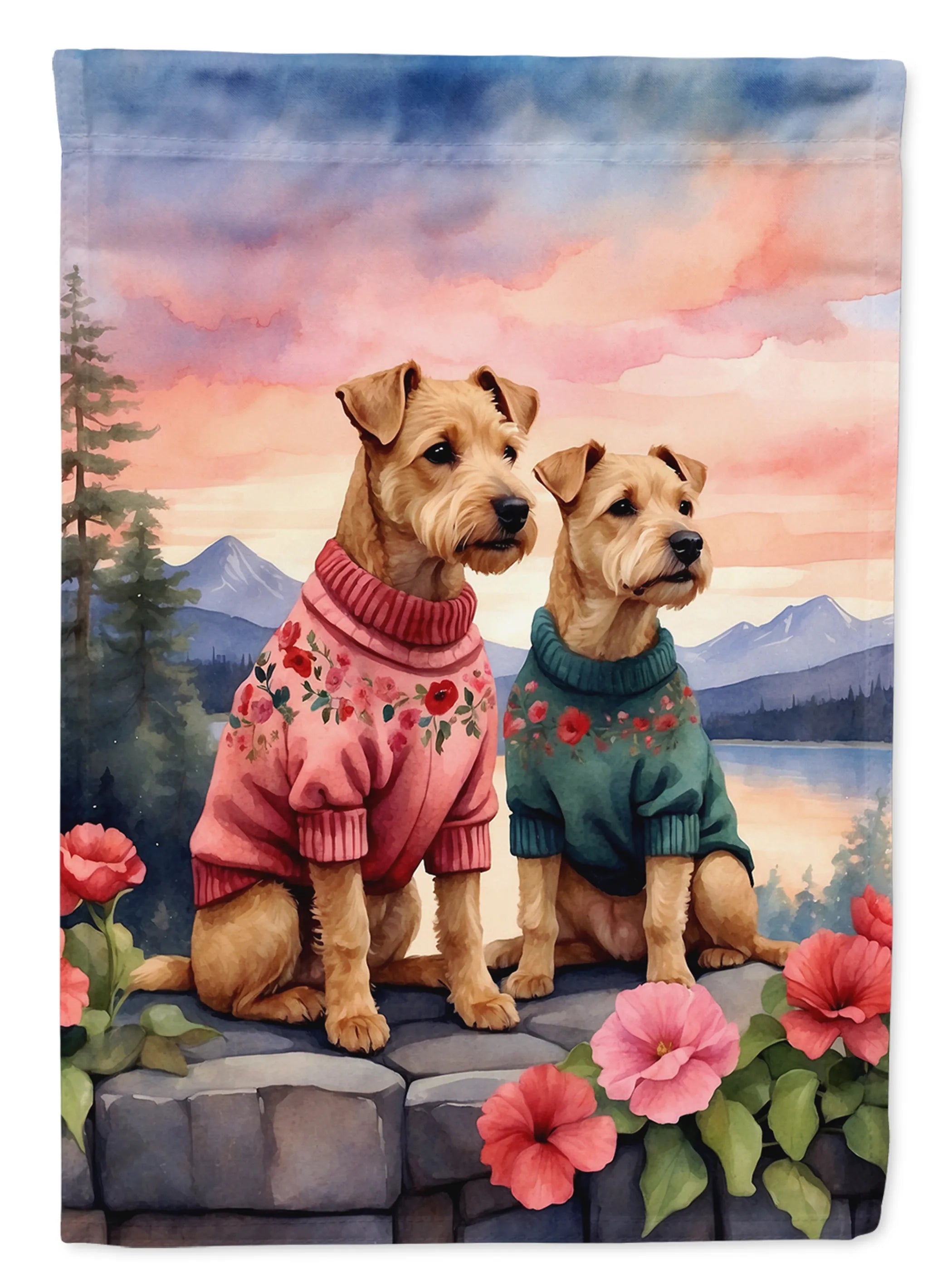 Two Hearts Decorative Flag - Size: GARDEN SIZE | Pack Of: 1 | Collection name: Two hearts