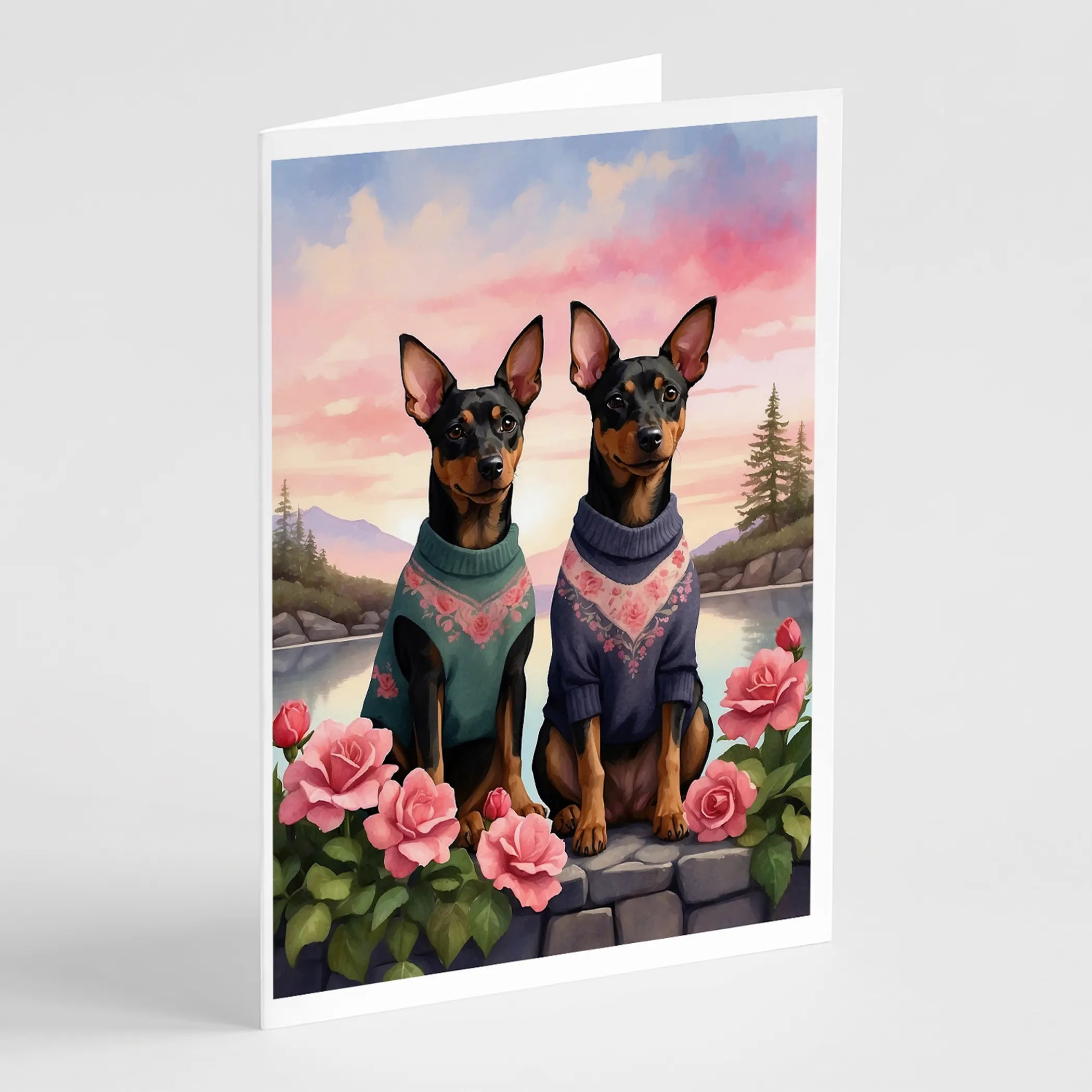 Two Hearts Greeting Cards  - Size: 5X7 | Pack Of: 8 | Collection name: Two hearts