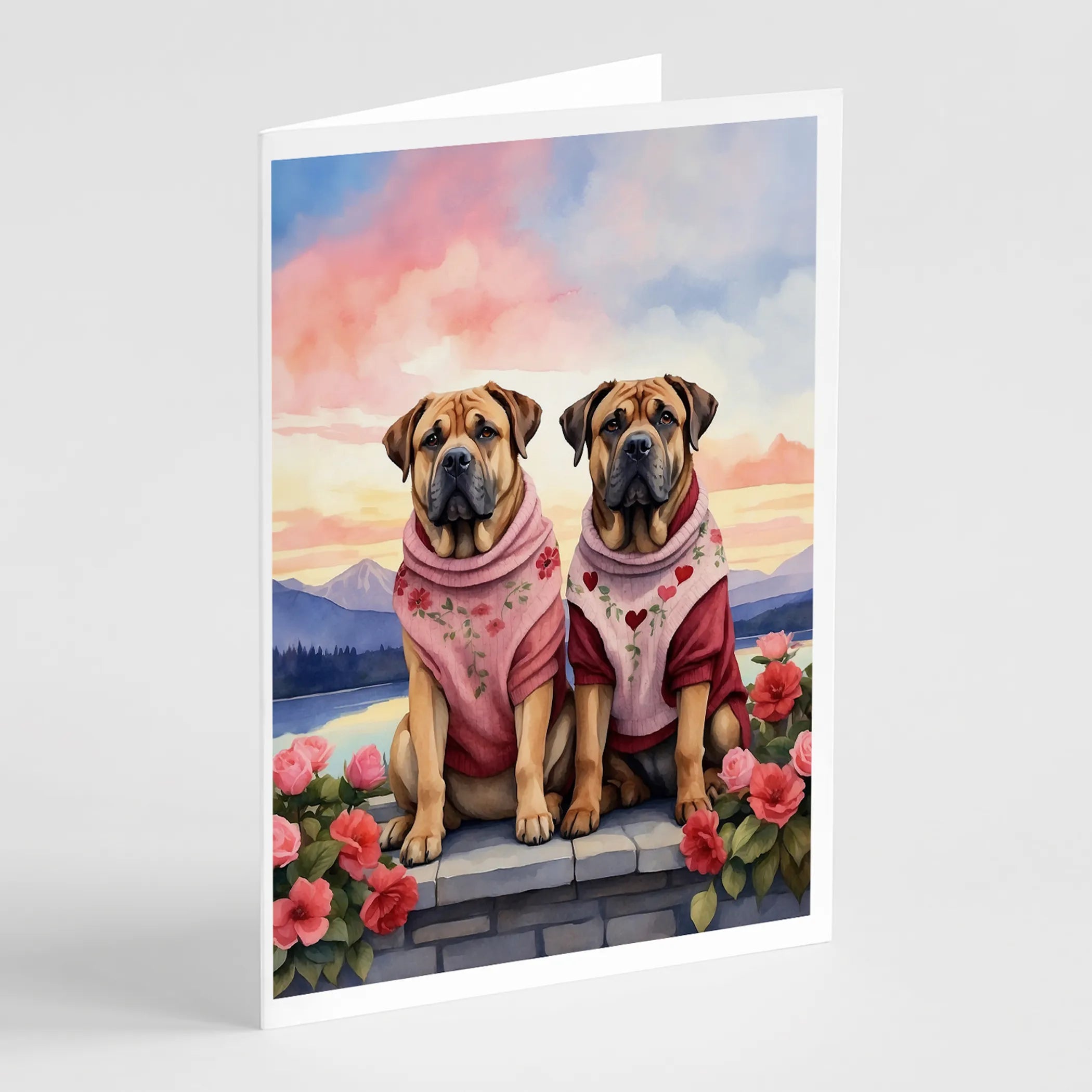 Two Hearts Greeting Cards  - Size: 5X7 | Pack Of: 8 | Collection name: Two hearts
