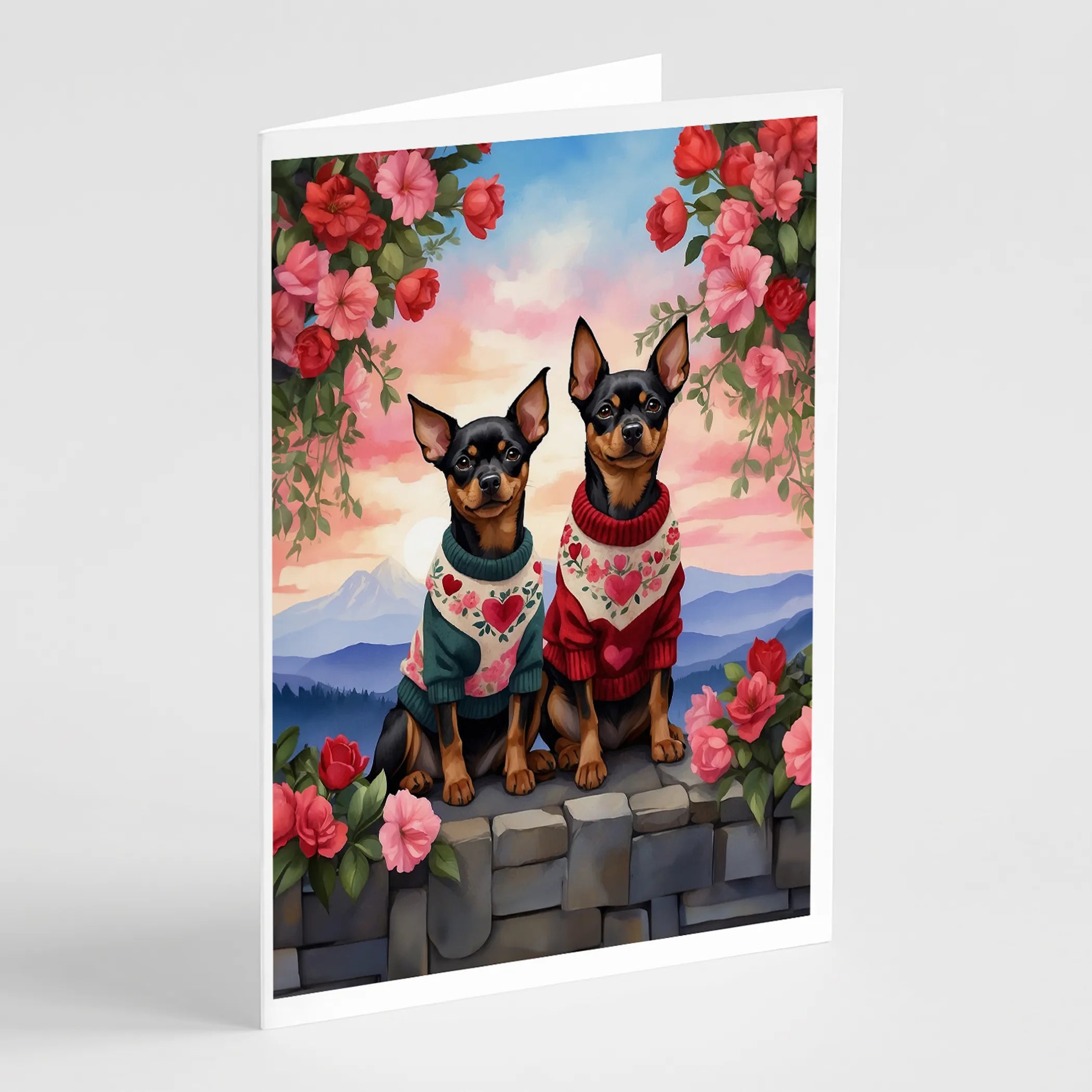 Two Hearts Greeting Cards  - Size: 5X7 | Pack Of: 8 | Collection name: Two hearts