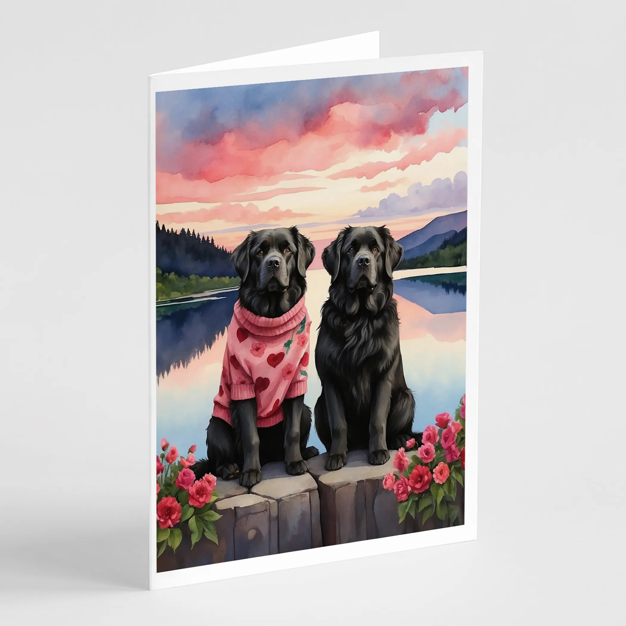 Two Hearts Greeting Cards  - Size: 5X7 | Pack Of: 8 | Collection name: Two hearts