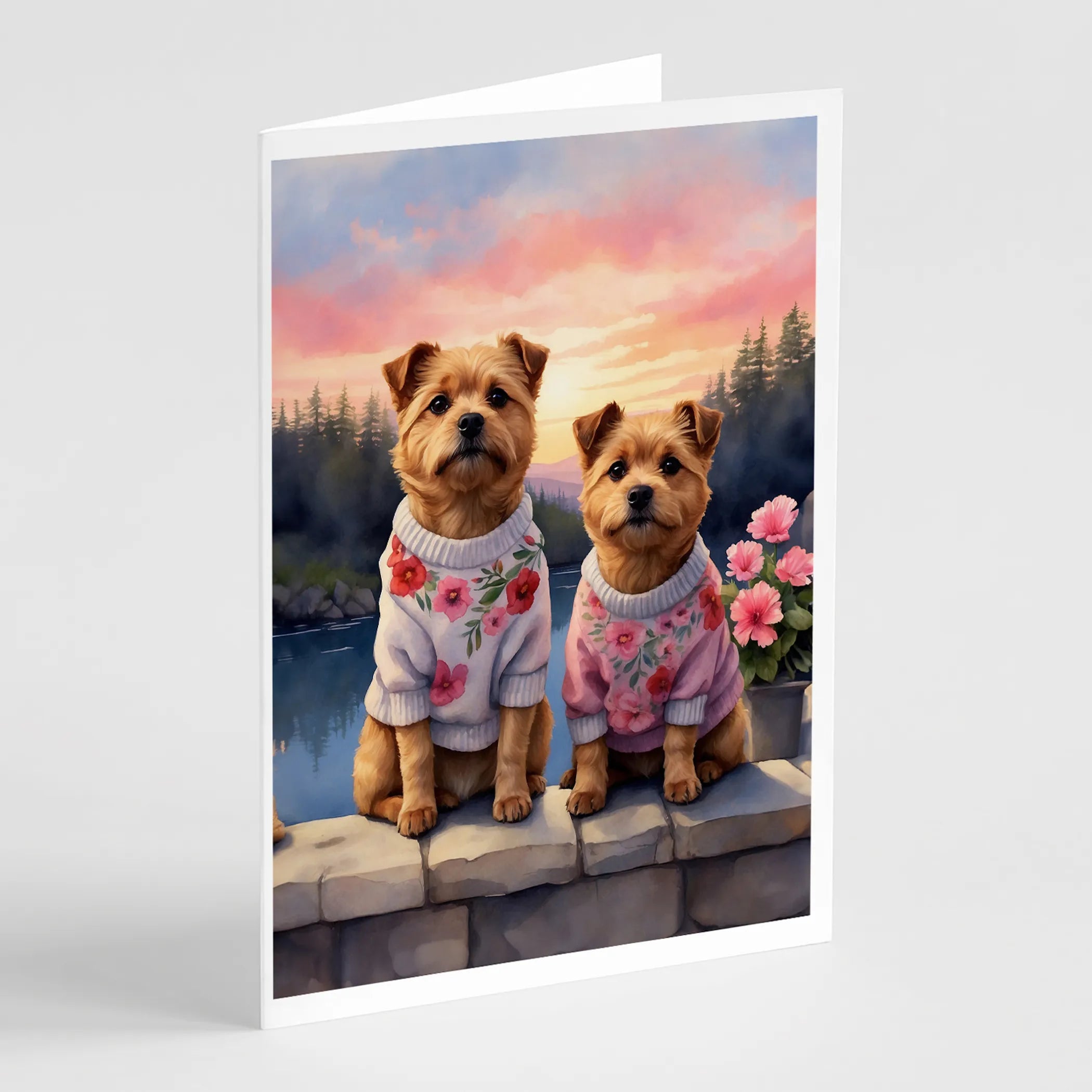 Two Hearts Greeting Cards  - Size: 5X7 | Pack Of: 8 | Collection name: Two hearts