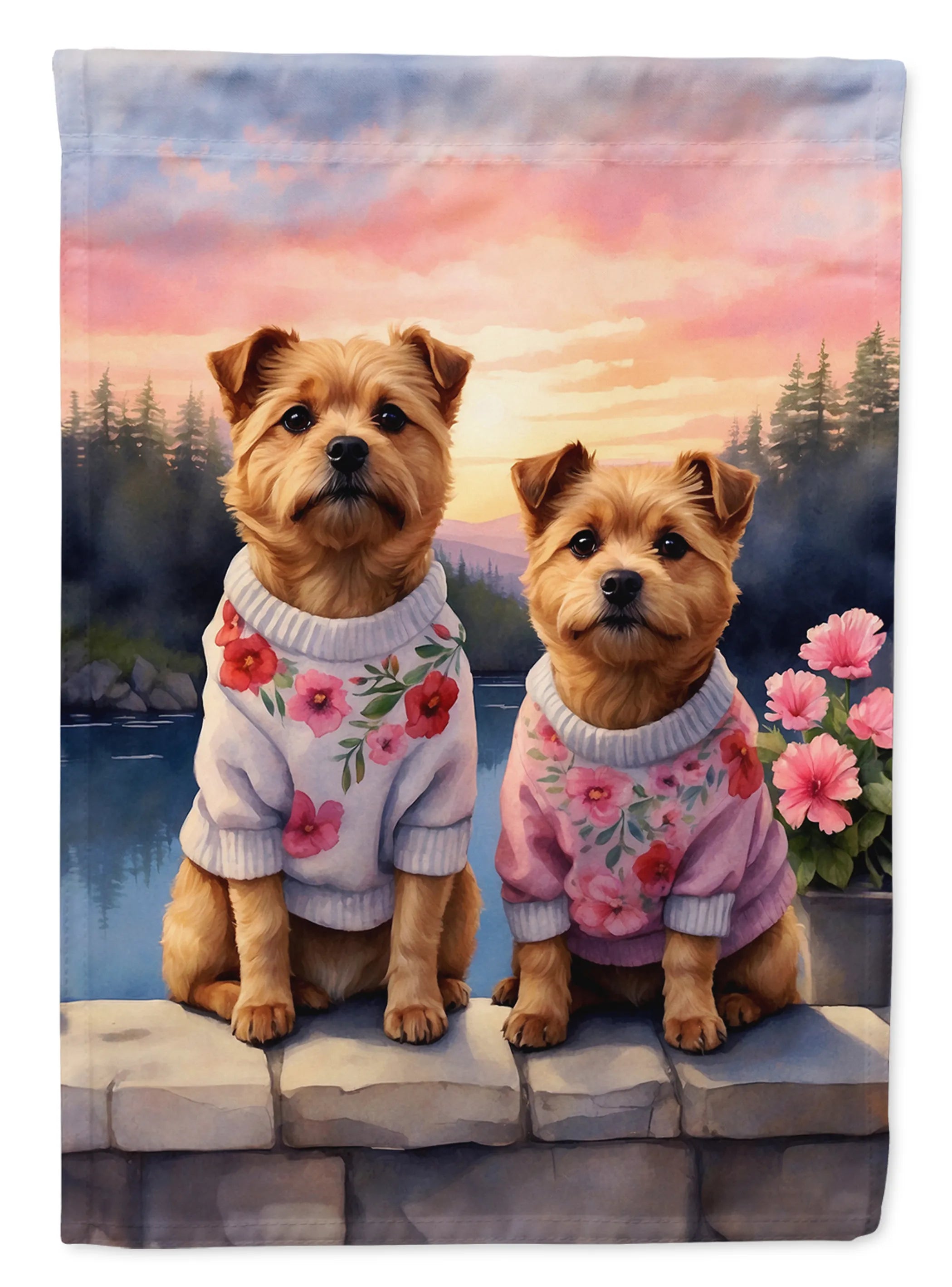 Two Hearts Decorative Flag - Size: GARDEN SIZE | Pack Of: 1 | Collection name: Two hearts