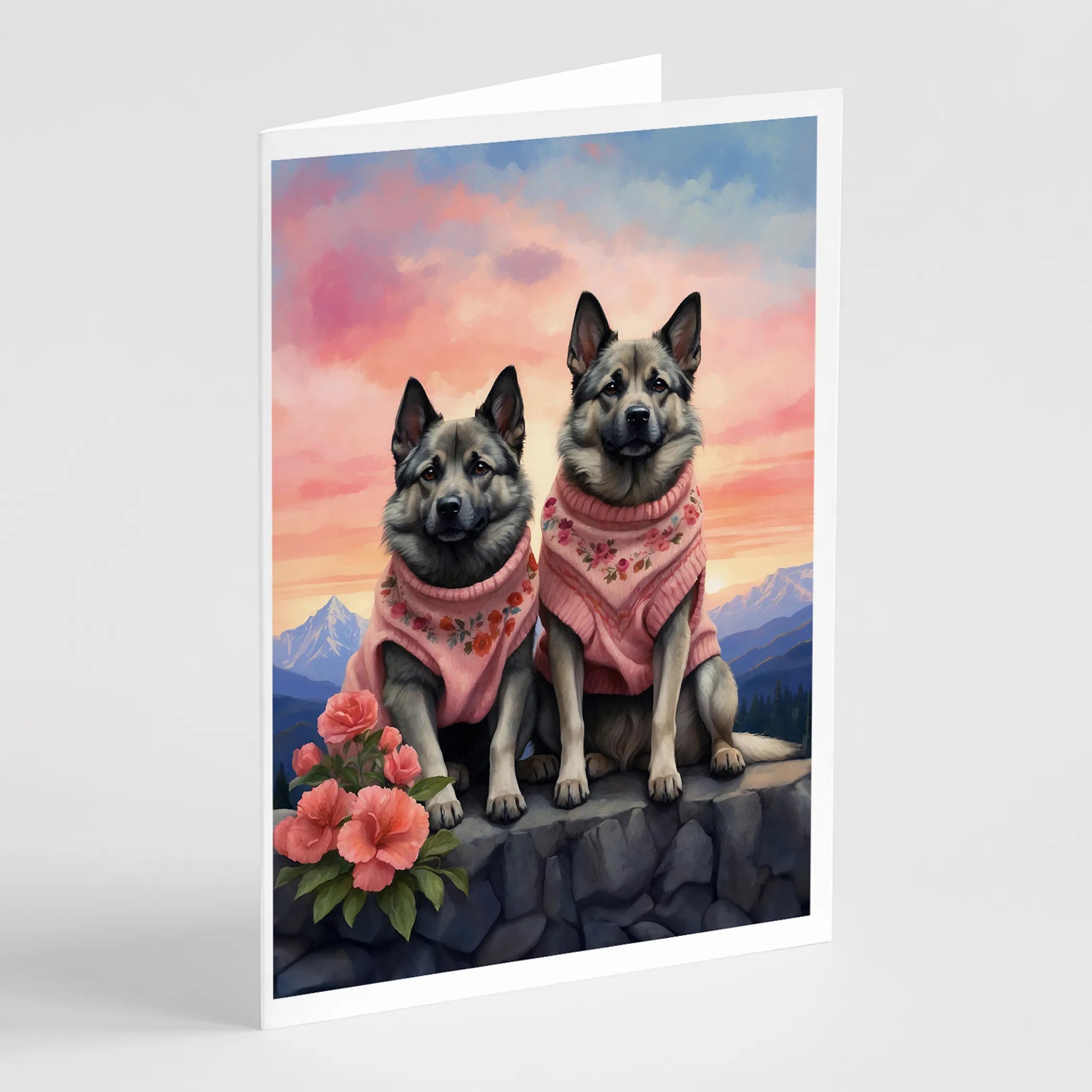 Two Hearts Greeting Cards  - Size: 5X7 | Pack Of: 8 | Collection name: Two hearts