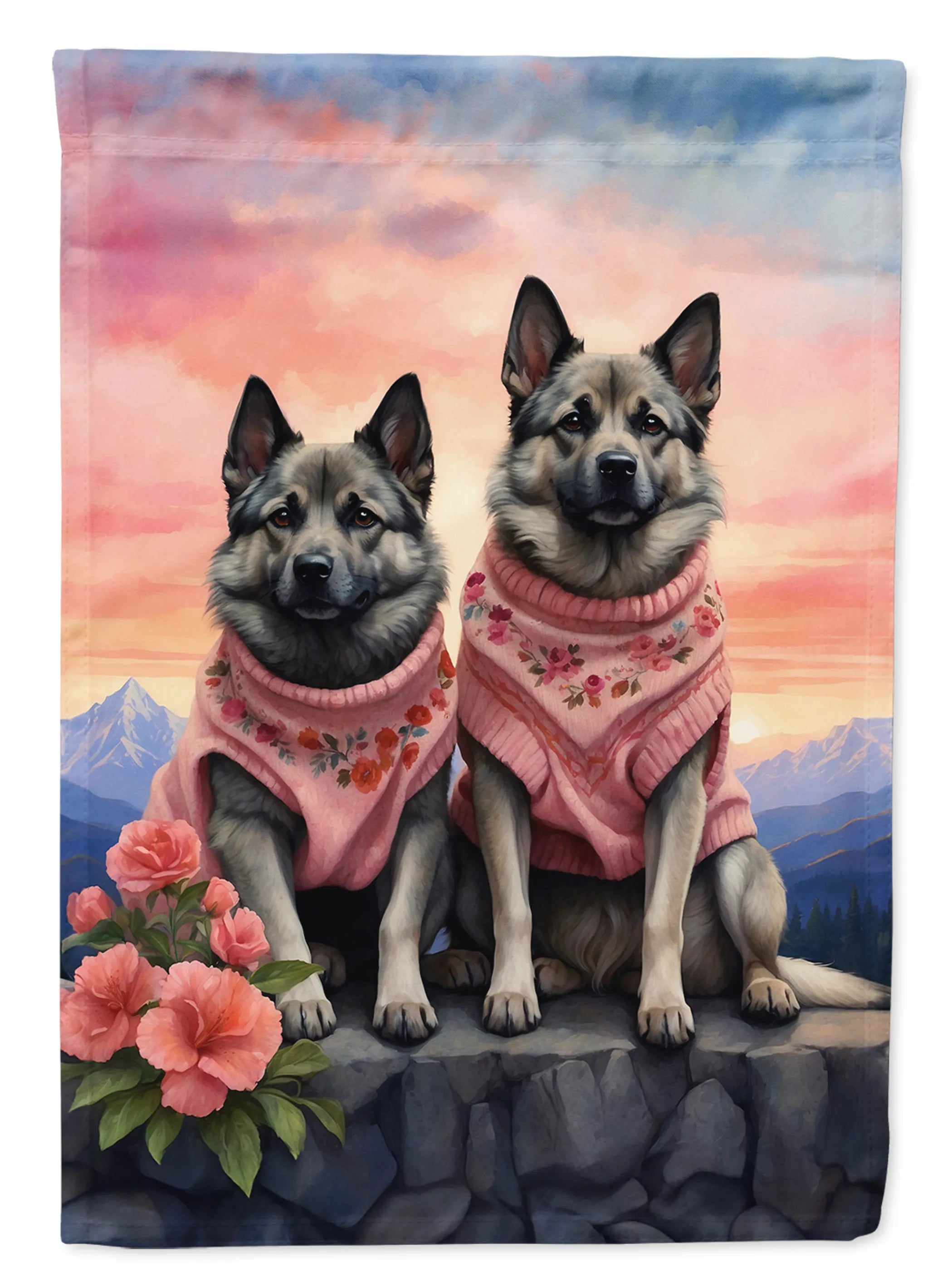 Two Hearts Decorative Flag - Size: GARDEN SIZE | Pack Of: 1 | Collection name: Two hearts