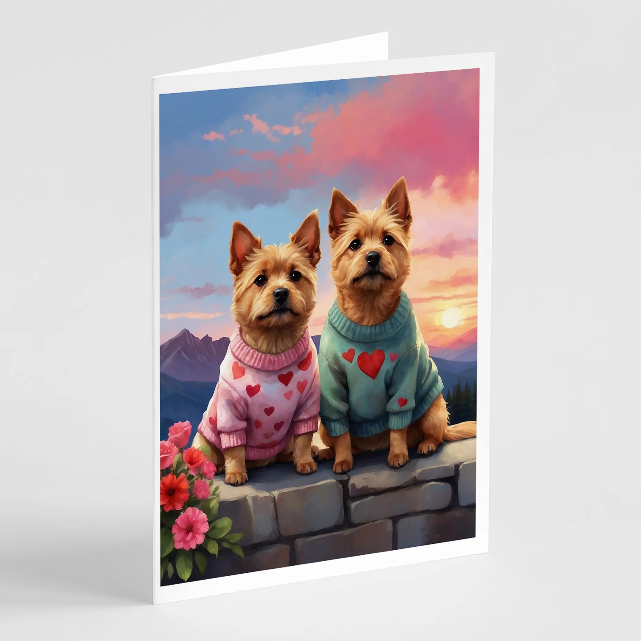 Two Hearts Greeting Cards  - Size: 5X7 | Pack Of: 8 | Collection name: Two hearts