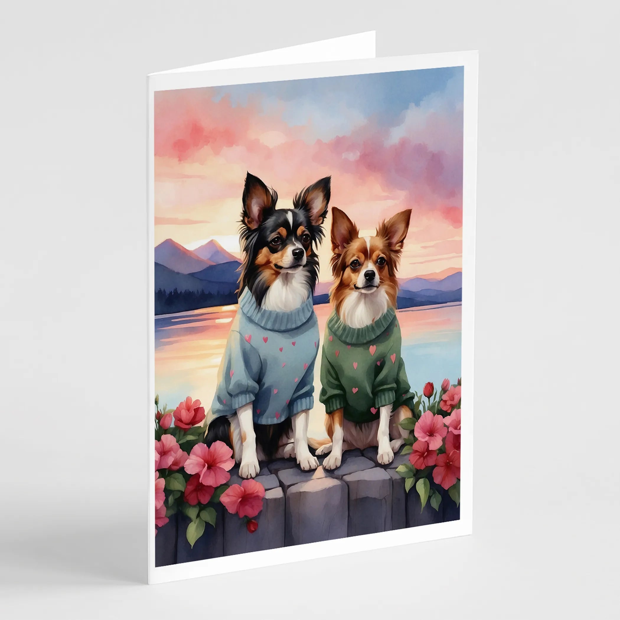 Two Hearts Greeting Cards  - Size: 5X7 | Pack Of: 8 | Collection name: Two hearts