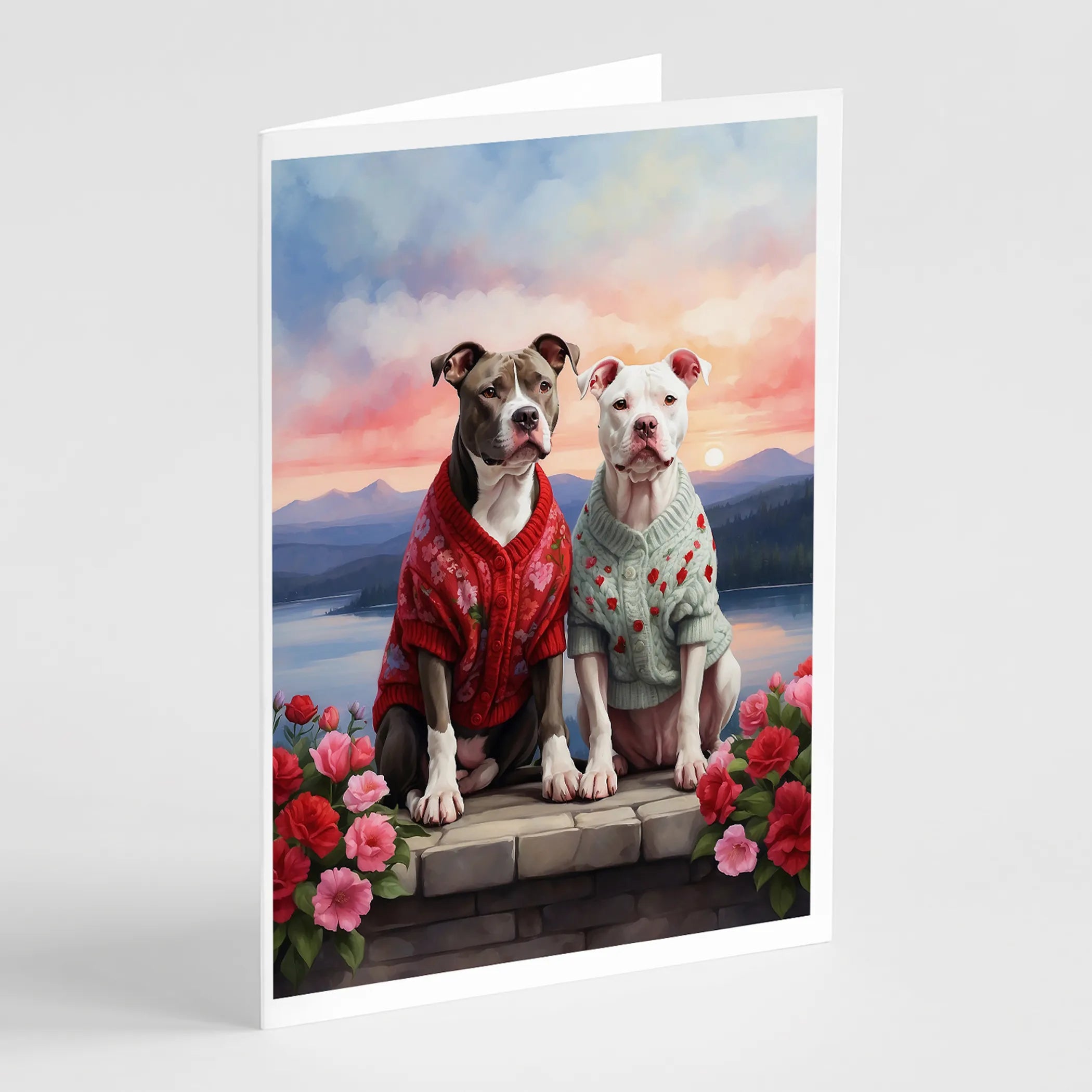 Two Hearts Greeting Cards  - Size: 5X7 | Pack Of: 8 | Collection name: Two hearts