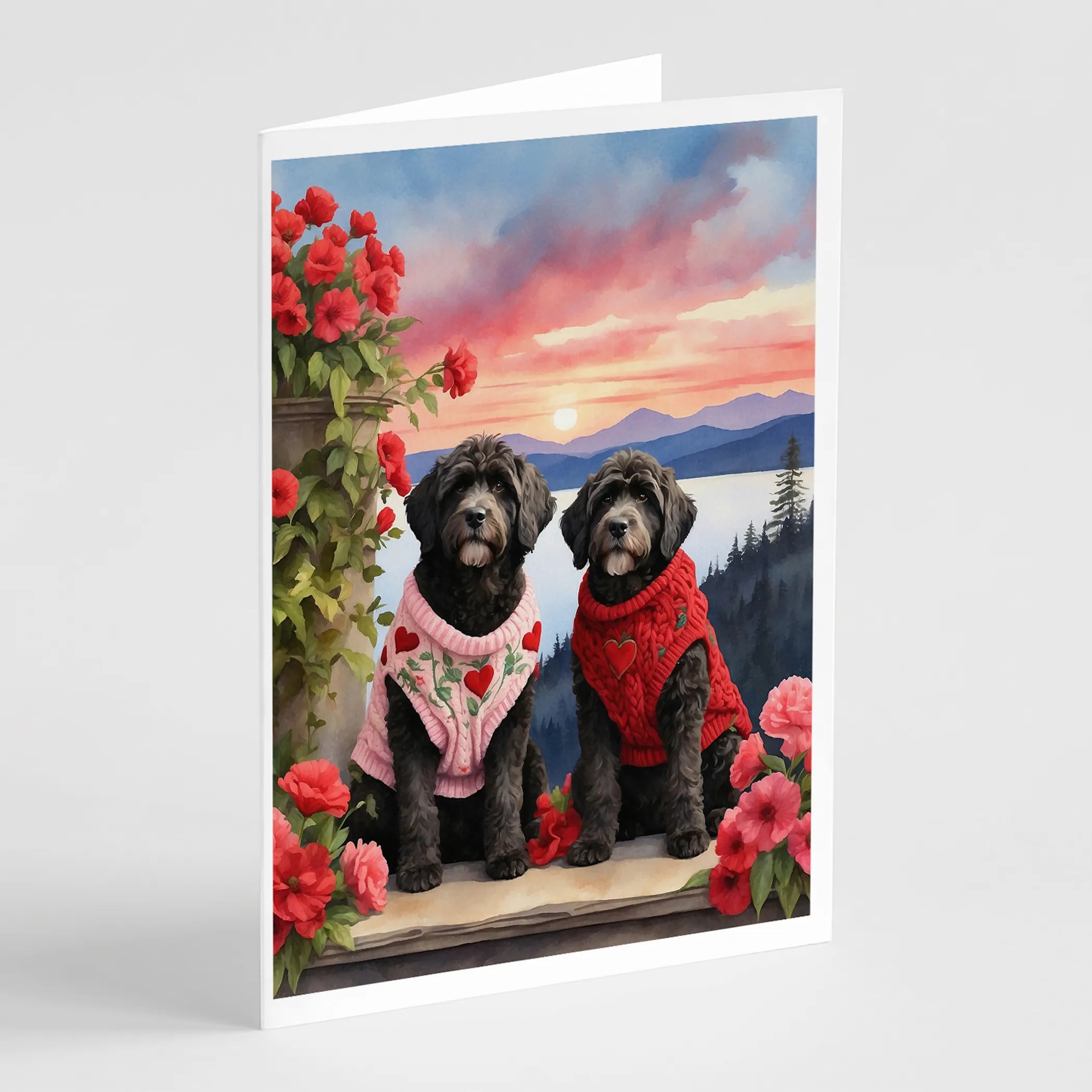 Two Hearts Greeting Cards  - Size: 5X7 | Pack Of: 8 | Collection name: Two hearts