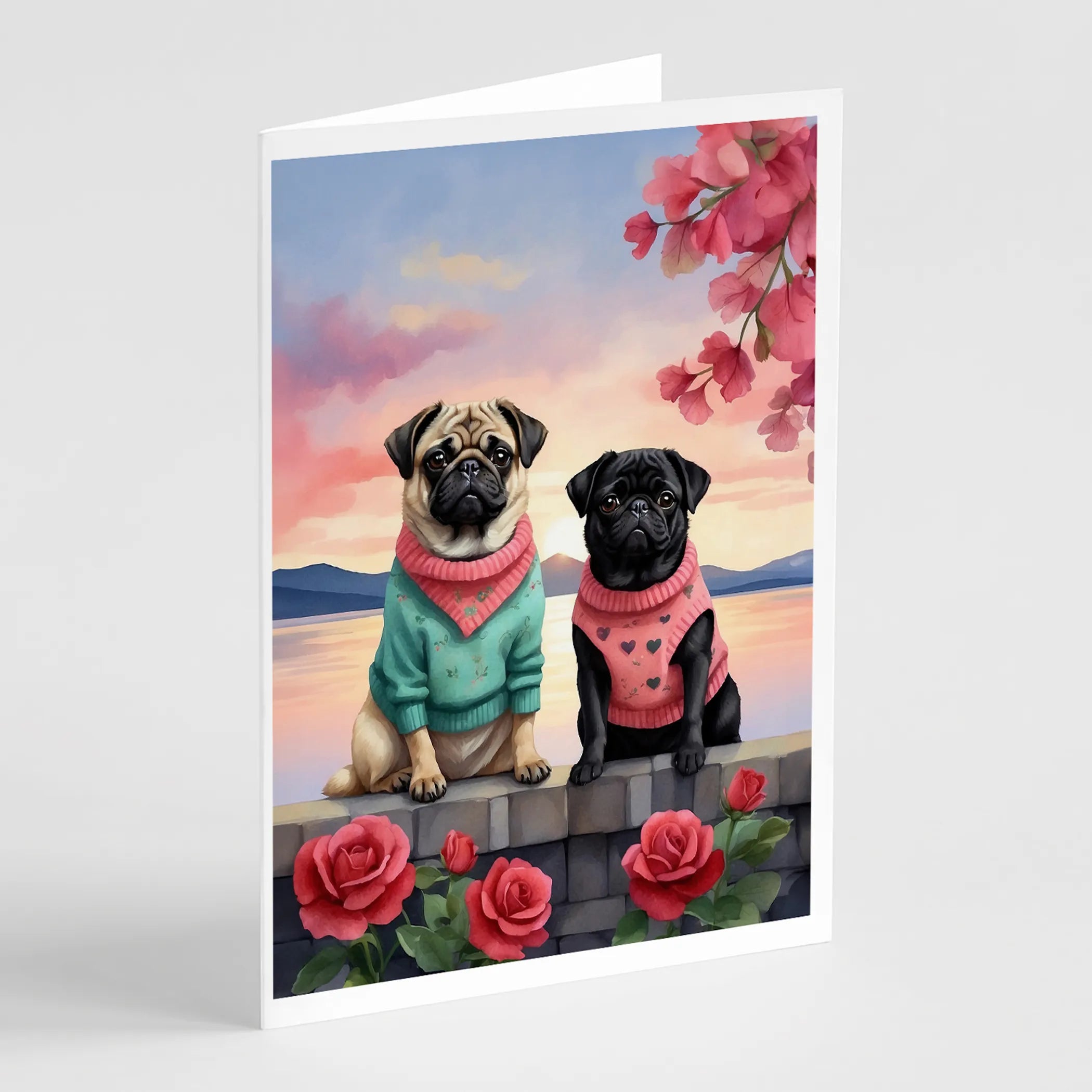 Two Hearts Greeting Cards  - Size: 5X7 | Pack Of: 8 | Collection name: Two hearts