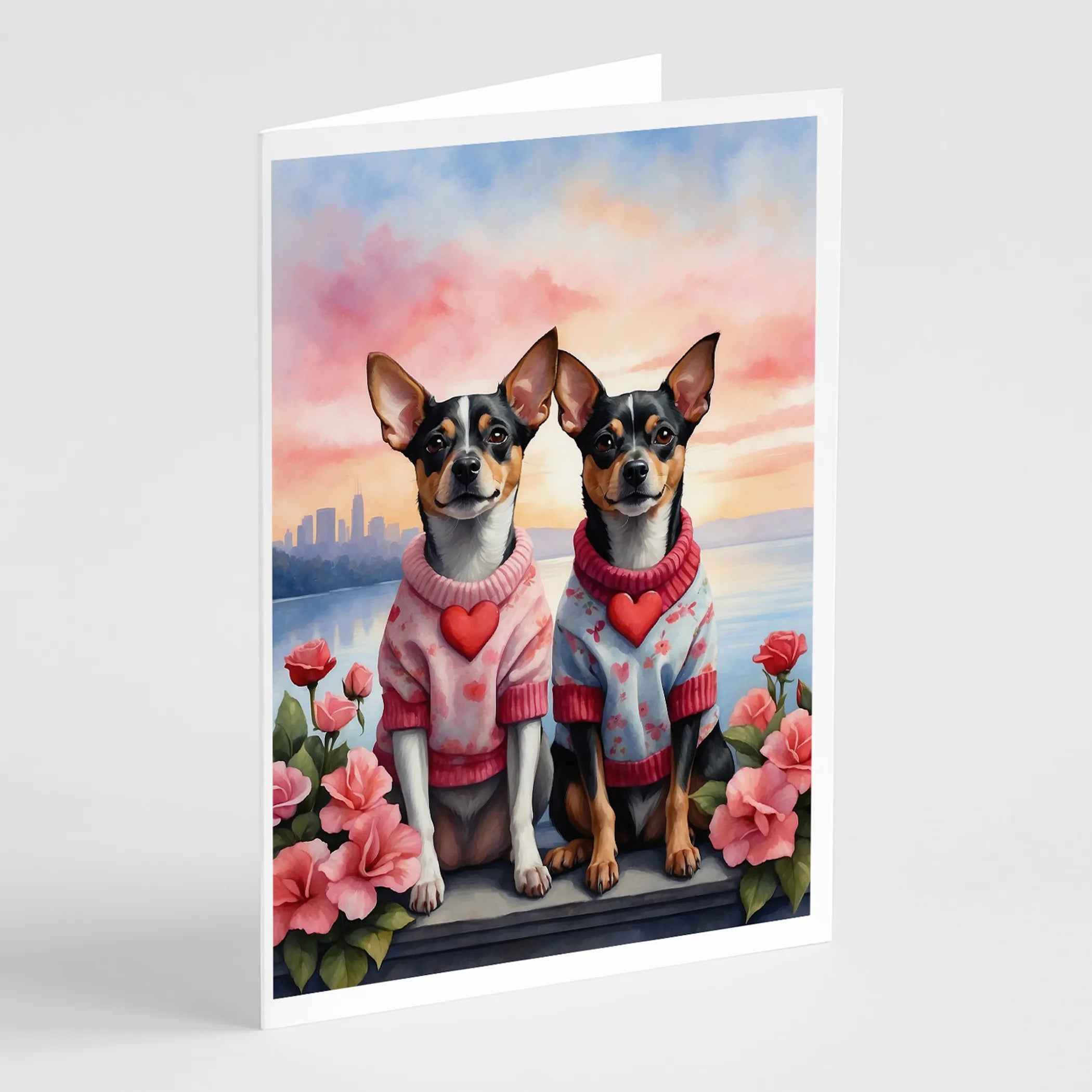Two Hearts Greeting Cards  - Size: 5X7 | Pack Of: 8 | Collection name: Two hearts